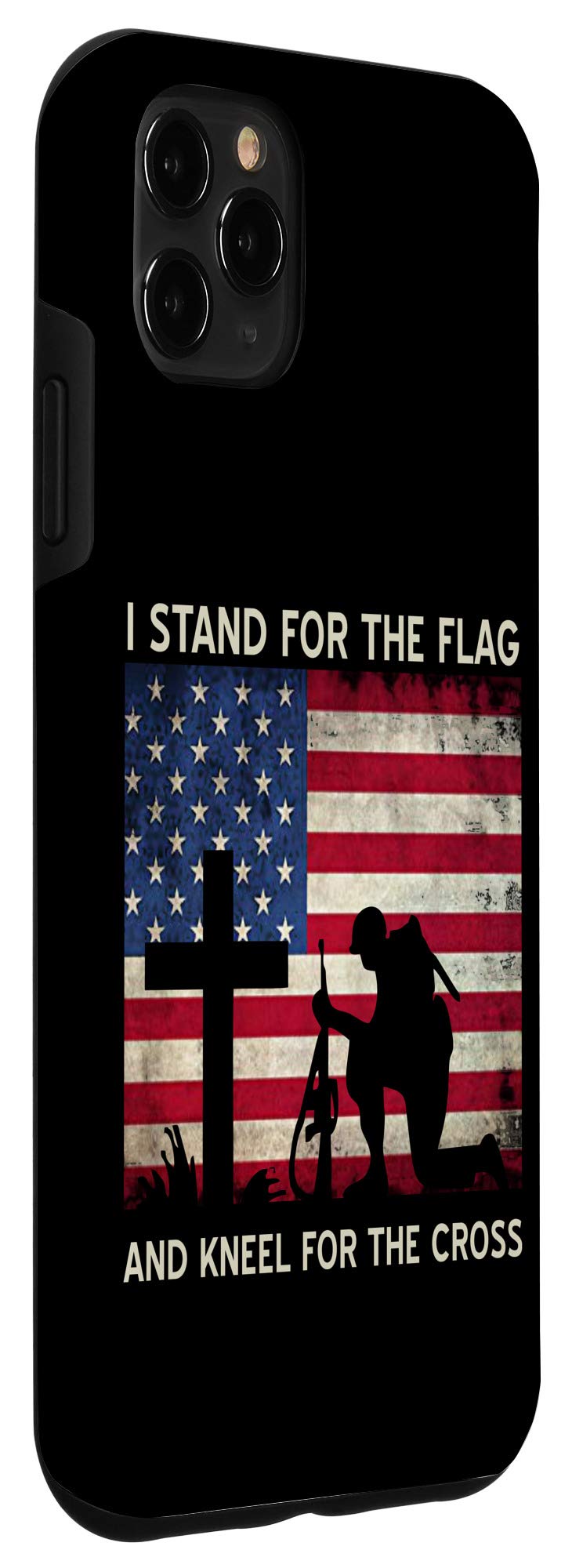 iPhone 11 Pro Max Protective Case - Patriotic Cross Design | Durable Slim Fit Cover for iPhone 11 Pro Max | Perfect Gift for Veterans, Military & Patriotic Americans | Ideal for Daily Use, Travel & Special Occasions