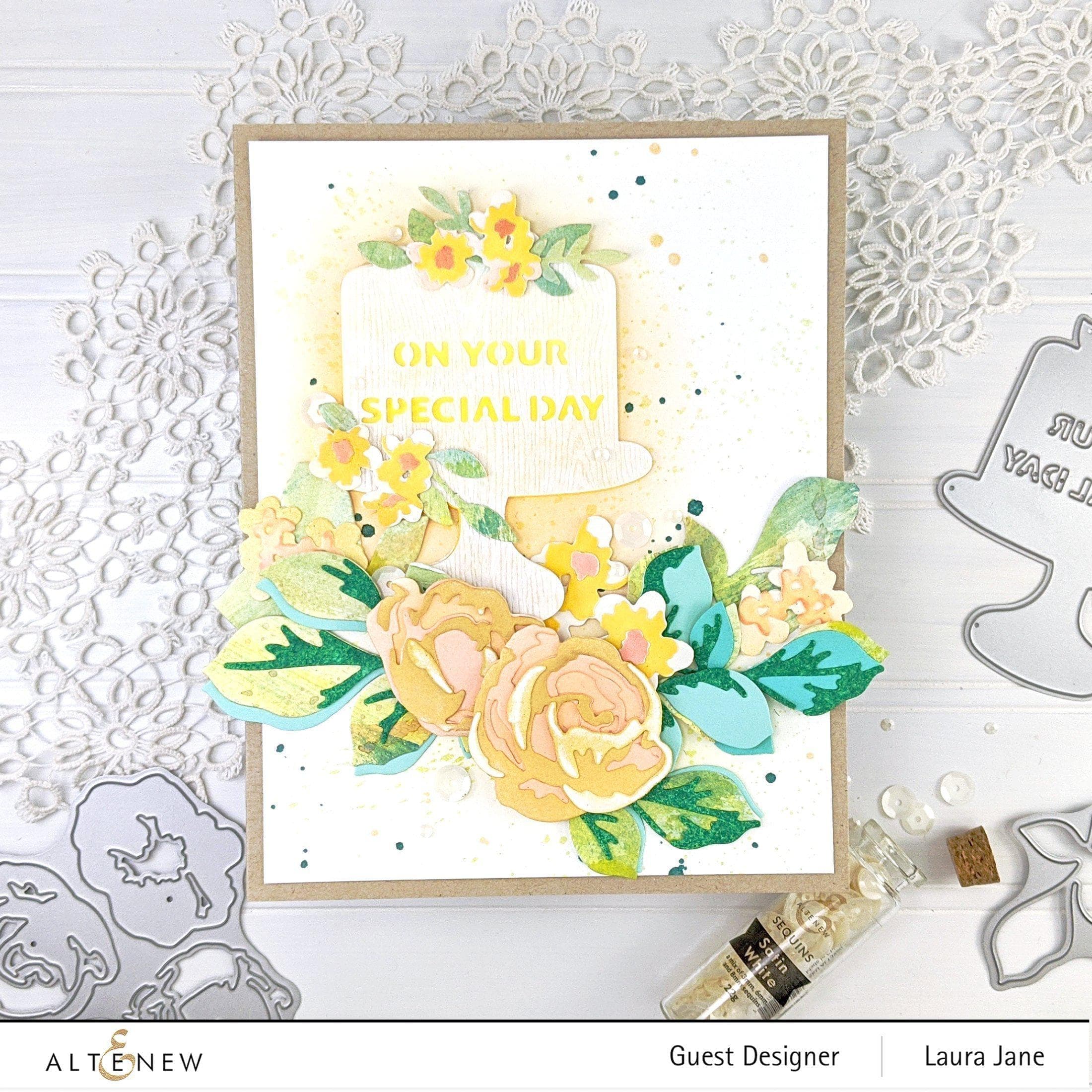 Jumbo Garden Picks Layering Die Set for DIY Scrapbooking & Card Making - Perfect for Paper Crafts, Home Decor, and Gift Wrapping