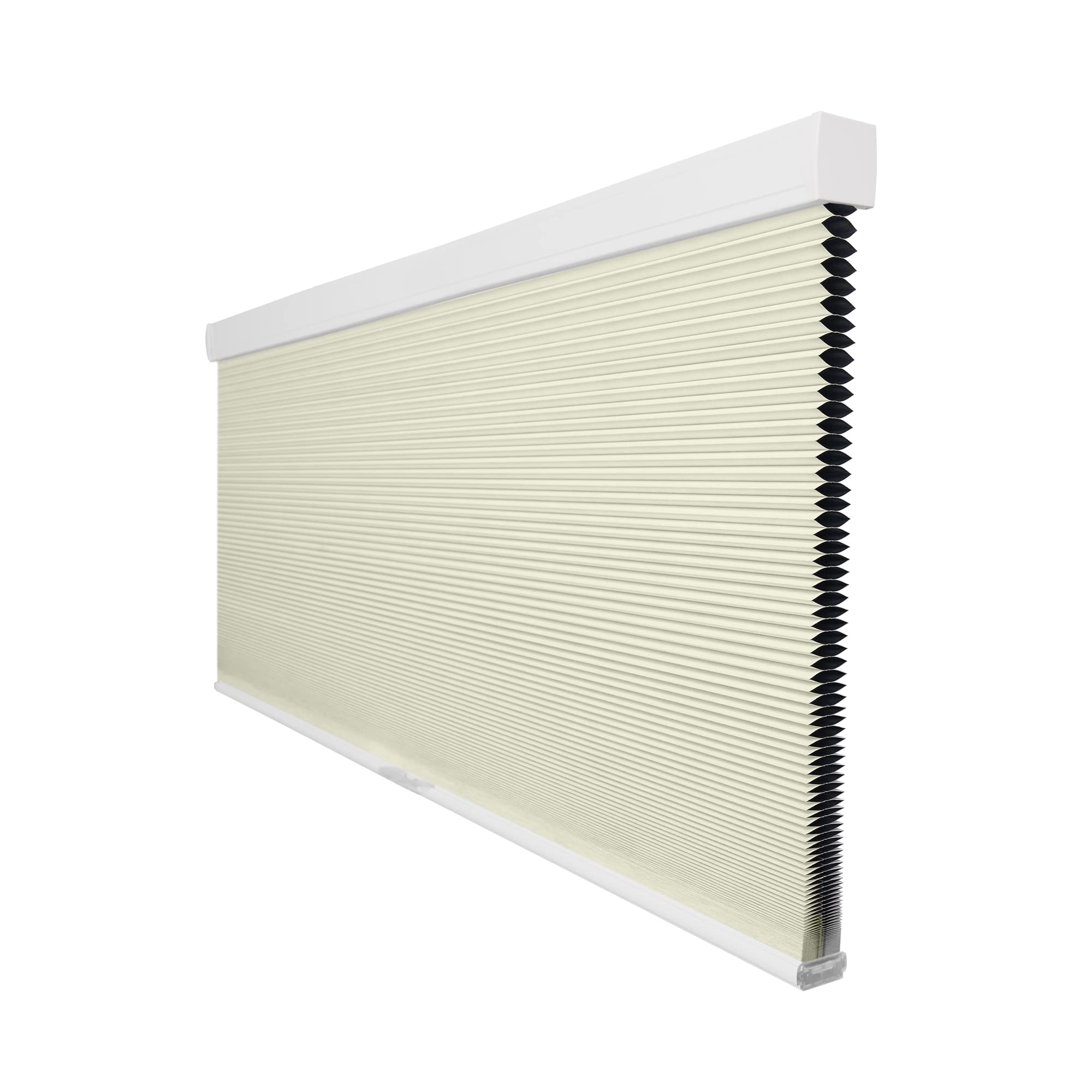 BERISSA Blackout Cellular Shades - Cordless Honeycomb Window Blinds for Home, Kitchen, Bedroom, Office & Living Room | Blackout-Beige | 39.5