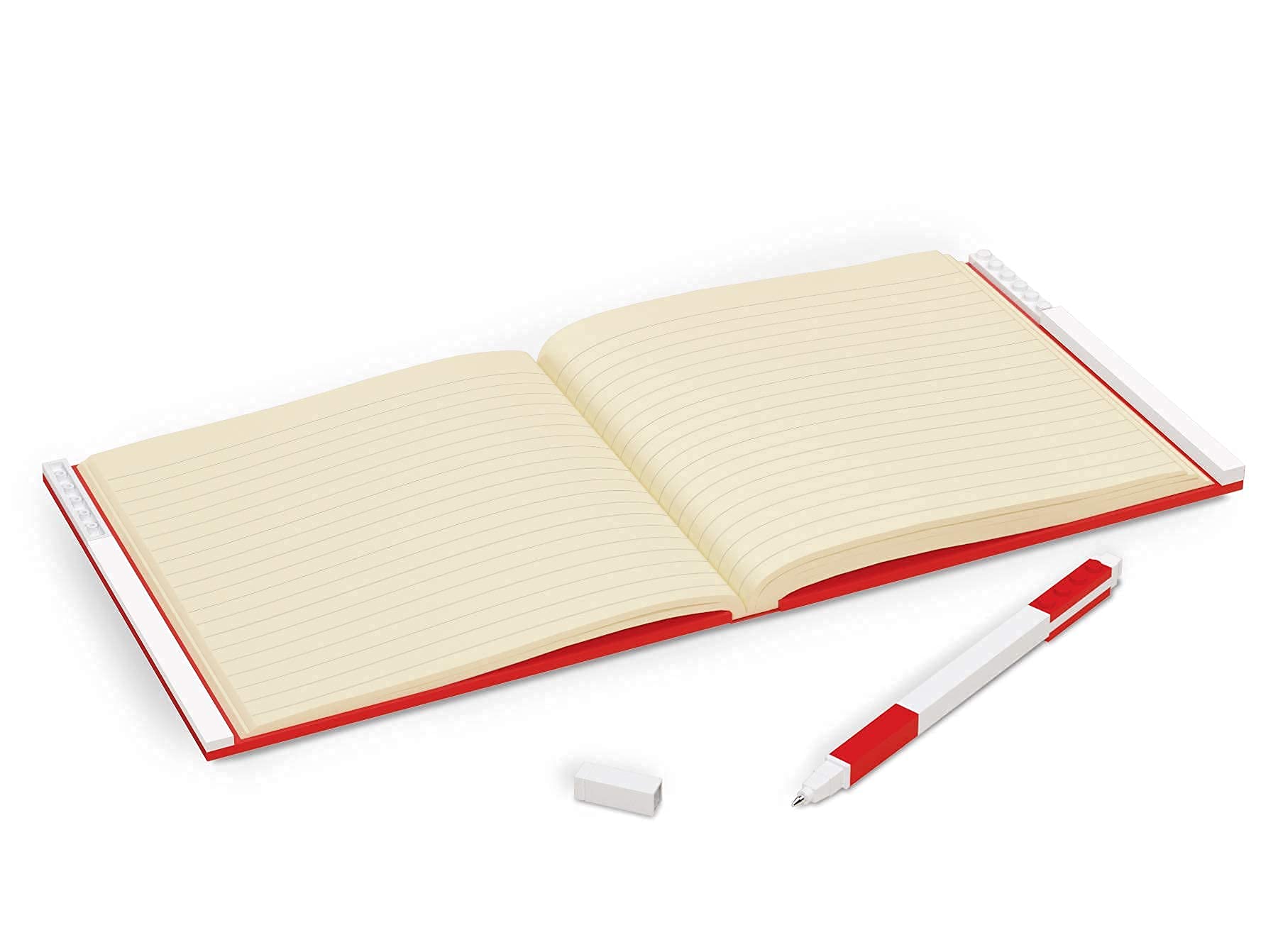 IQ LEGO Stationery Set - 3 Pack Gel Pens & Red Locking Notebook with Bonus Red Gel Pen | Fun Writing Tools for School, Office & LEGO Fans | Perfect Gift for Students & Collectors