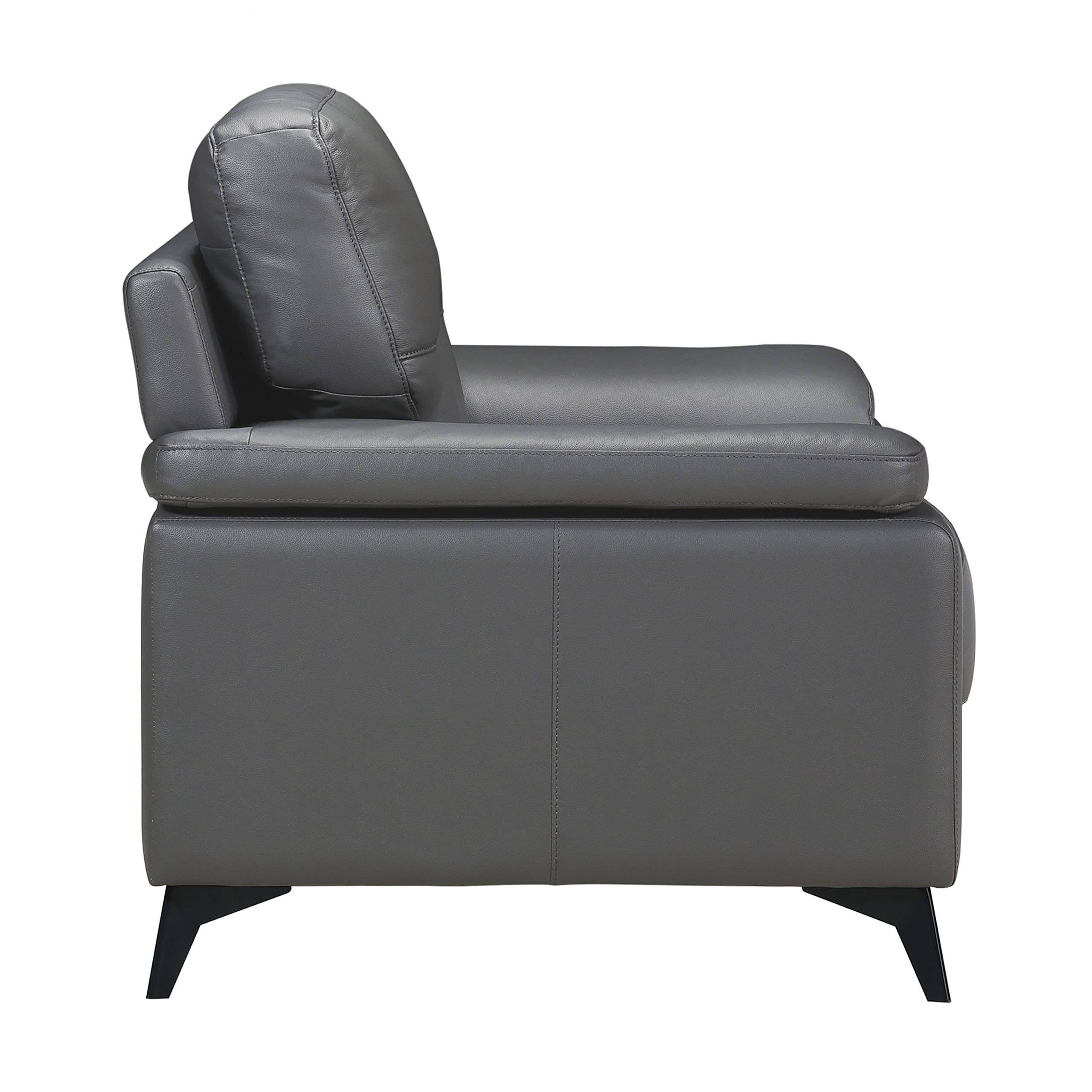 Lexicon Iglesia Modern Loveseat Sofa for Living Room - Dark Gray Upholstered 2-Seater Couch, Perfect for Small Spaces, Apartments & Cozy Home Decor