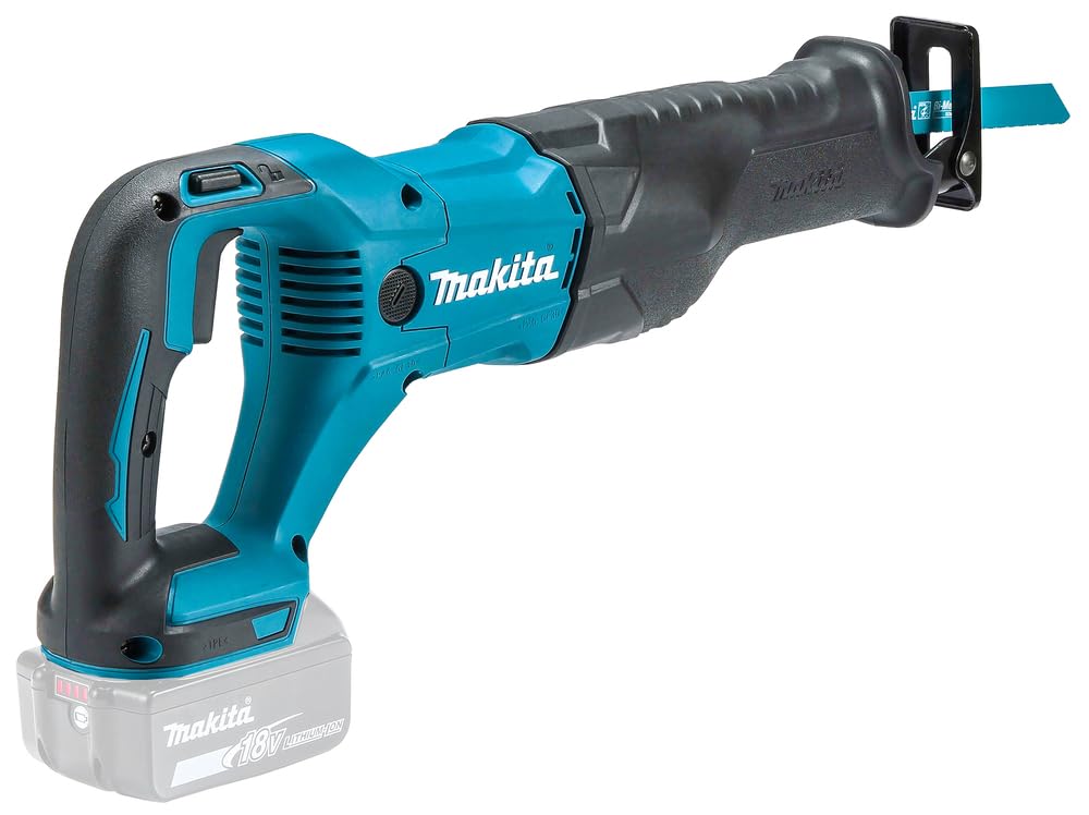 Makita DJR186ZK 18V Cordless Reciprocating Saw with Carrying Case (Tool Only, No Battery/Charger) - Teal & Black | Ideal for Construction, Demolition, and DIY Home Projects
