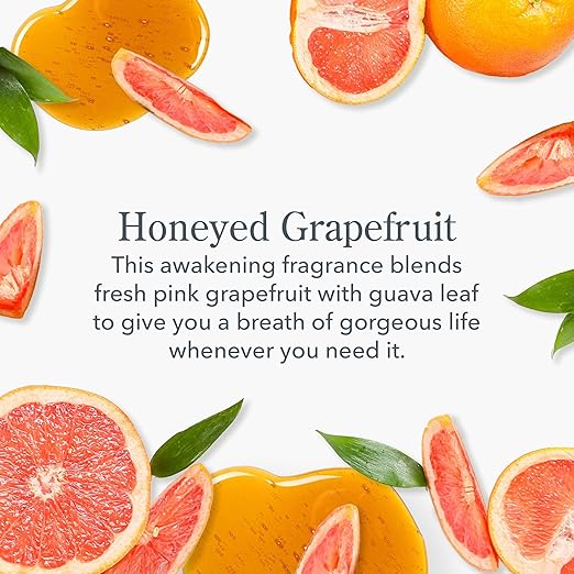 Organic Honeyed Grapefruit Scented Candle Set of 2 - Natural Soy Wax Candles for Home, Relaxation & Aromatherapy - Perfect for Bedroom, Bathroom & Living Room Decor