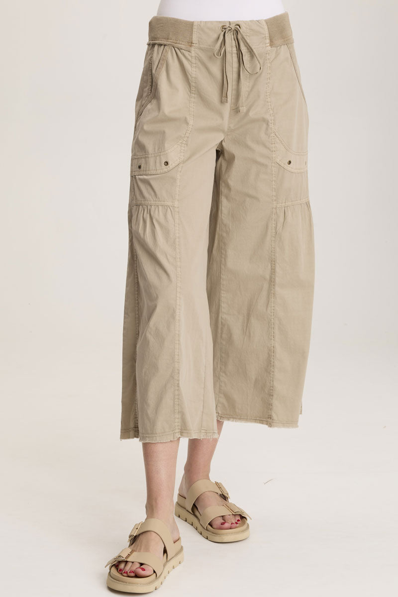 XCVI Seaver Gaucho Pants - Women's High Waisted Wide Leg Linen Pants for Summer, Beach Vacation & Boho Style Outfits
