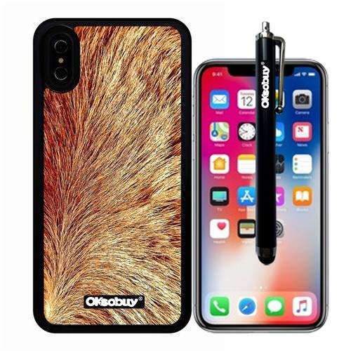 Premium Ultra Thin Soft Silicone Case for Apple iPhone X - Red Wolf Skin Design | Slim Protective Cover with Anti-Slip Grip | Perfect for Daily Use, Travel & Outdoor Activities