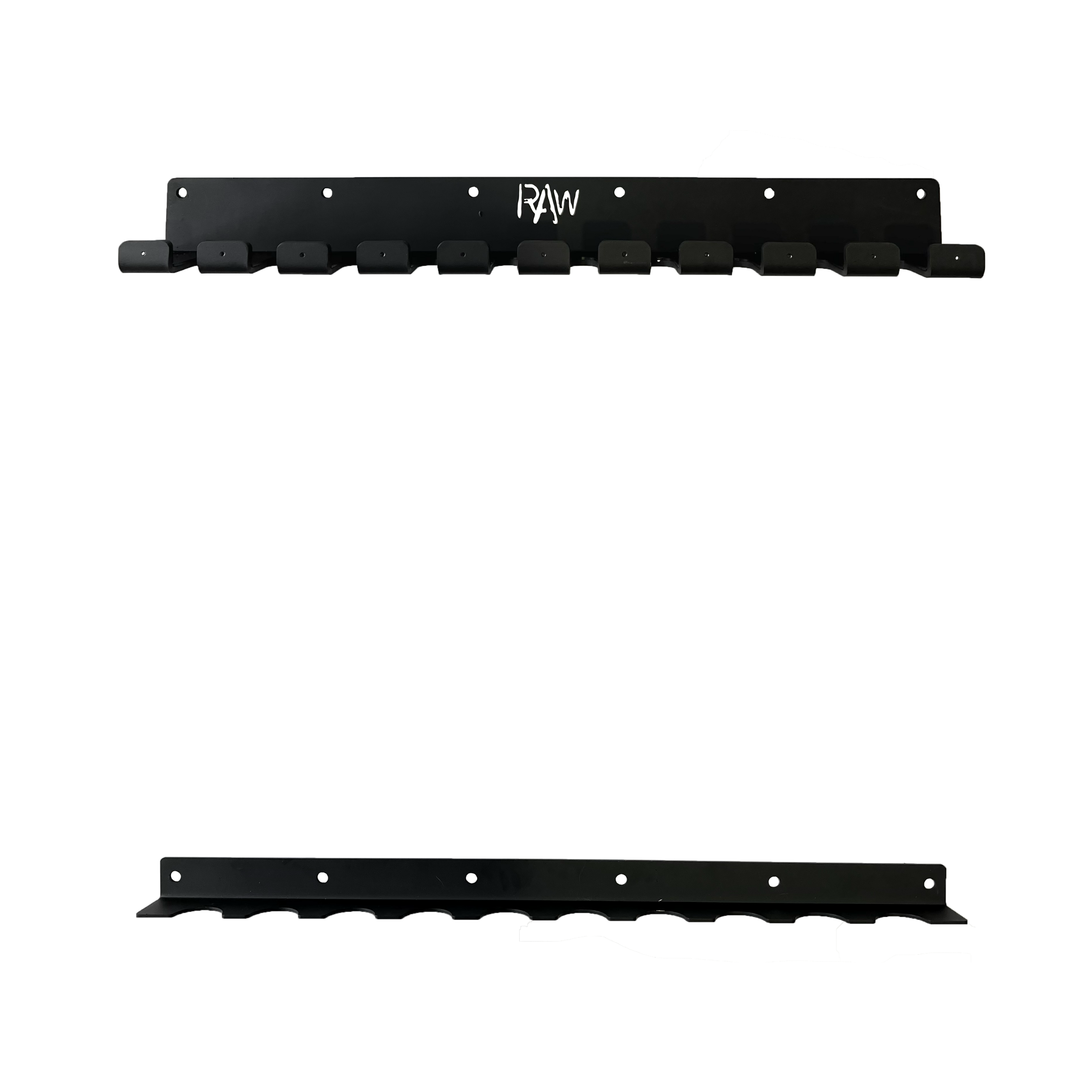 Vertical Wall Mount Barbell Storage Rack - Holds 10 Bars - Space Saving Gym Equipment for Home & Commercial Use