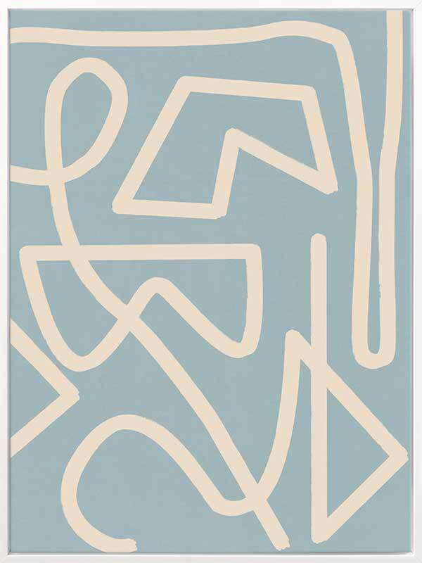 Allegro Smoke Canvas Art Print - Modern Abstract Wall Decor for Living Room, Bedroom & Office - Perfect for Home & Office Decor