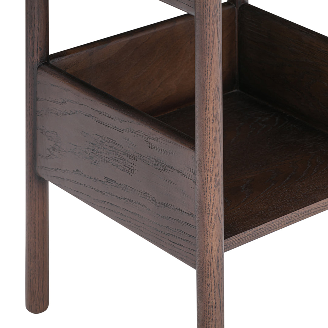 Round Side Table for Living Room - Modern End Table with Storage Shelf - Perfect for Small Spaces, Bedroom, or Patio Decor