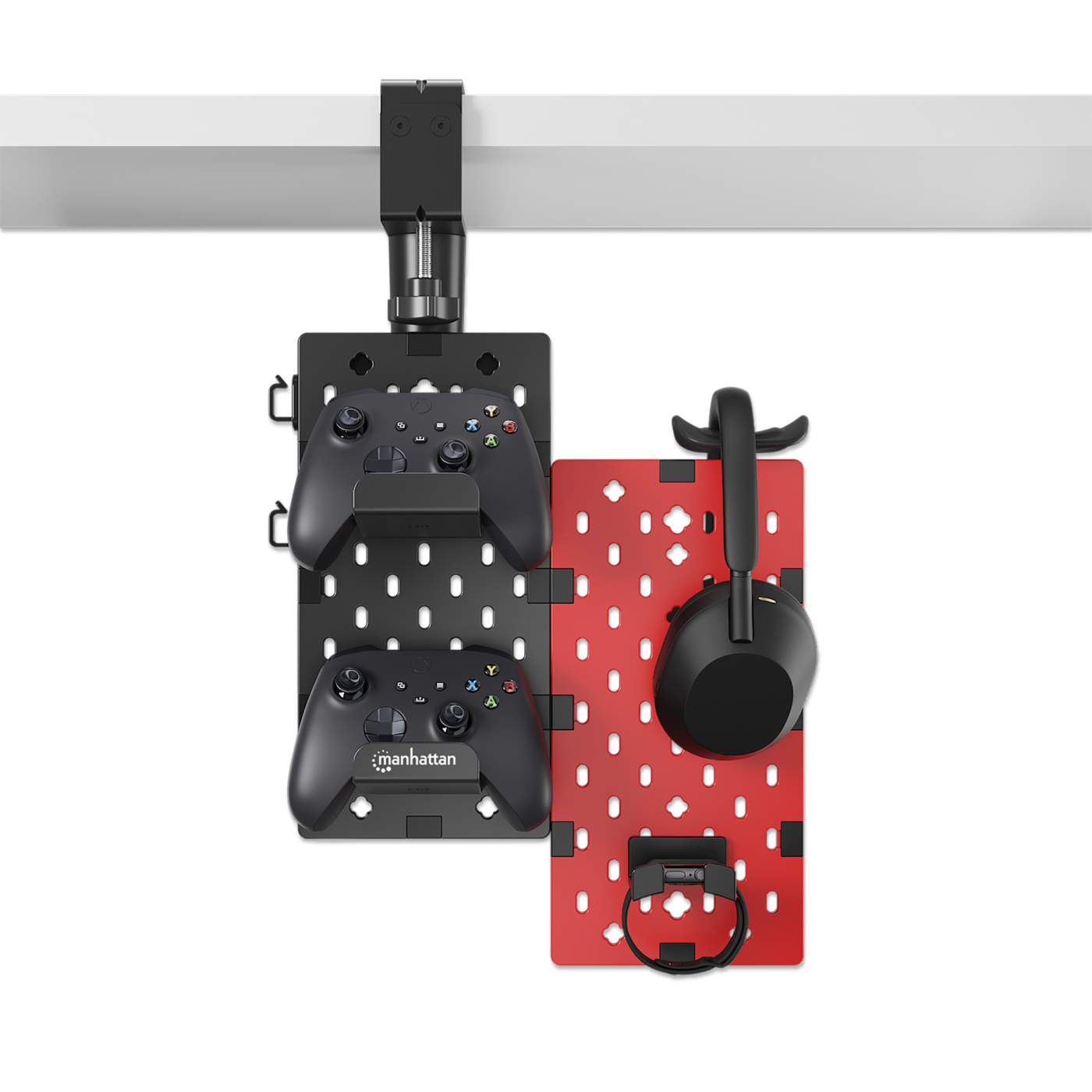 Pegboard Desktop Organizer and Accessory Holder - Wall Mounted Storage Solution for Office, Workshop & Home Organization - Perfect for Tools, Stationery & Craft Supplies