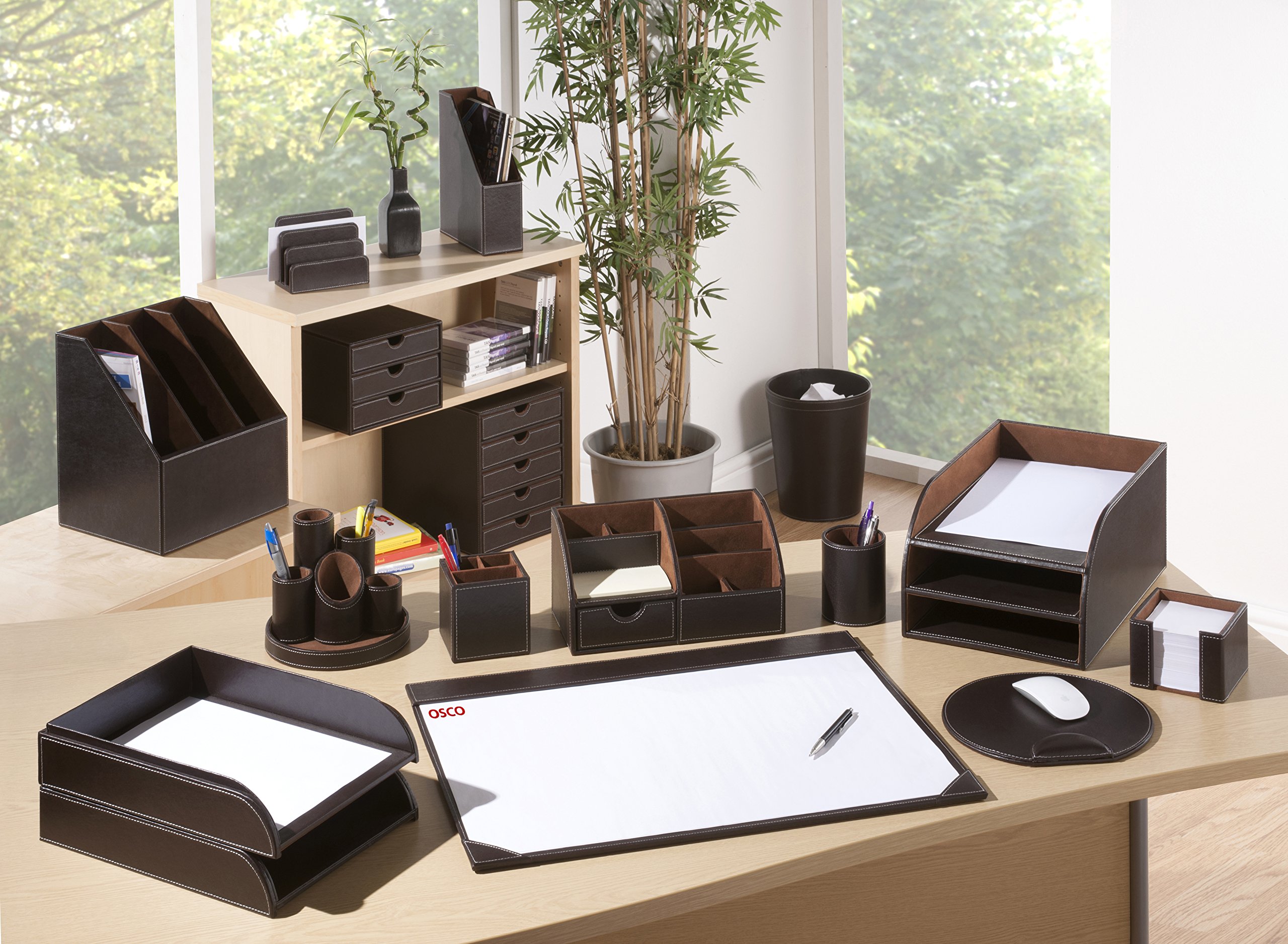 Premium Faux Leather A4 Document Box - Elegant Brown Organizer for Office, Home & School Files | Perfect for Storage, Filing & Organization