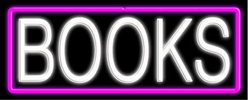 Vintage Bookshelf Neon Sign #10213 - Handmade in USA - Perfect for Home Library, Bar, Cafe & Office Decor