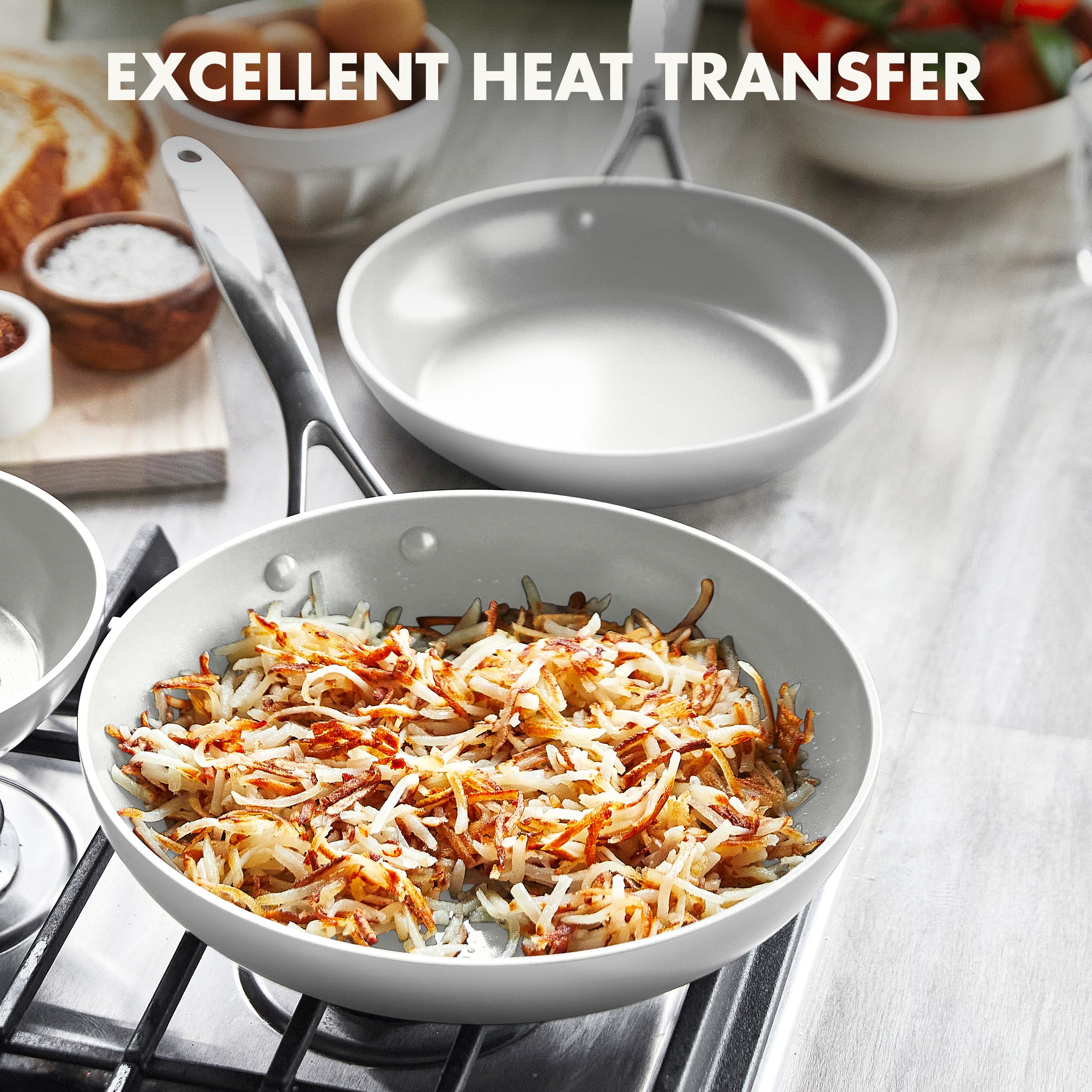 GreenPan Venice Pro Tri-Ply Stainless Steel Healthy Ceramic Nonstick 8