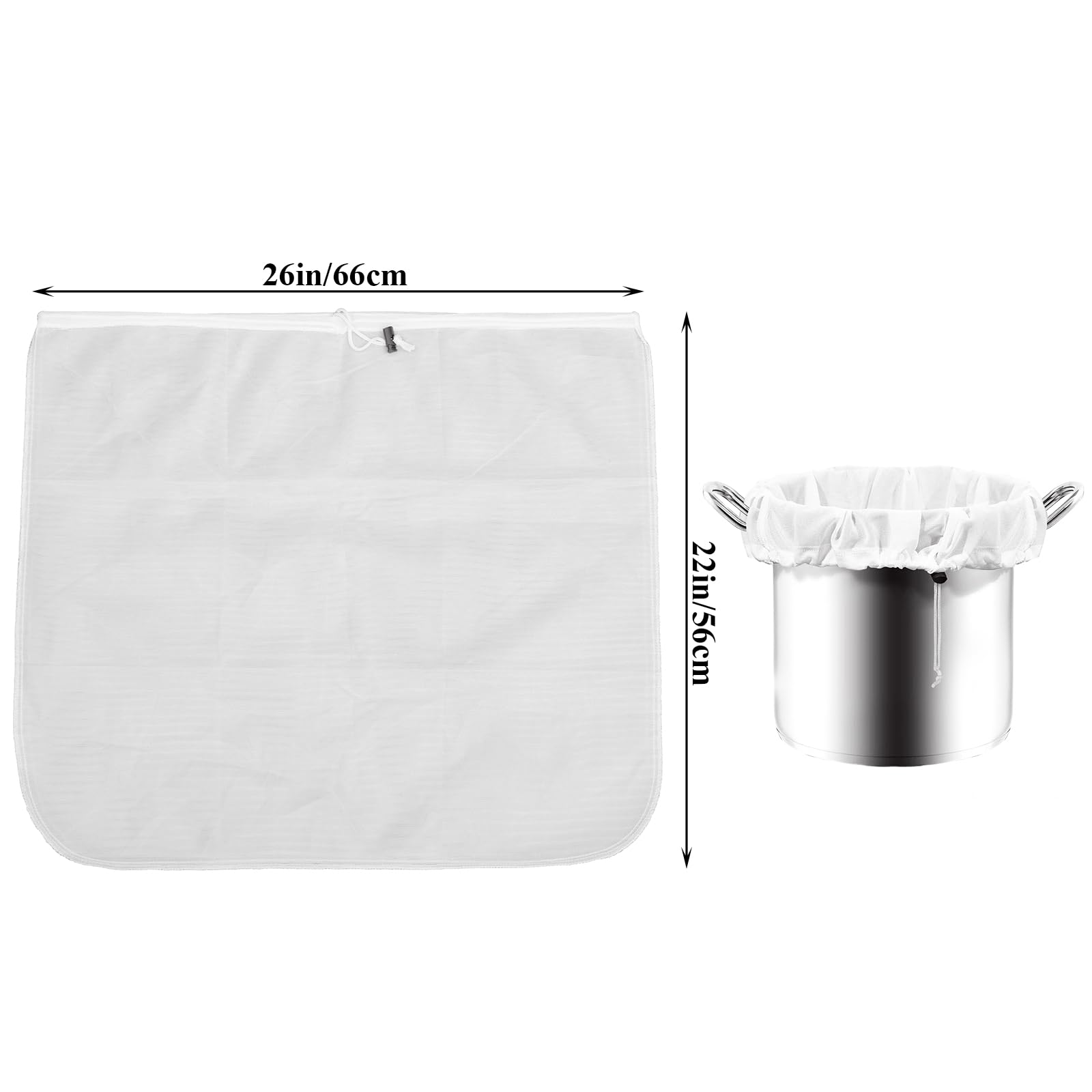6 Pack Reusable 10 Gallon Brew Bags - 26
