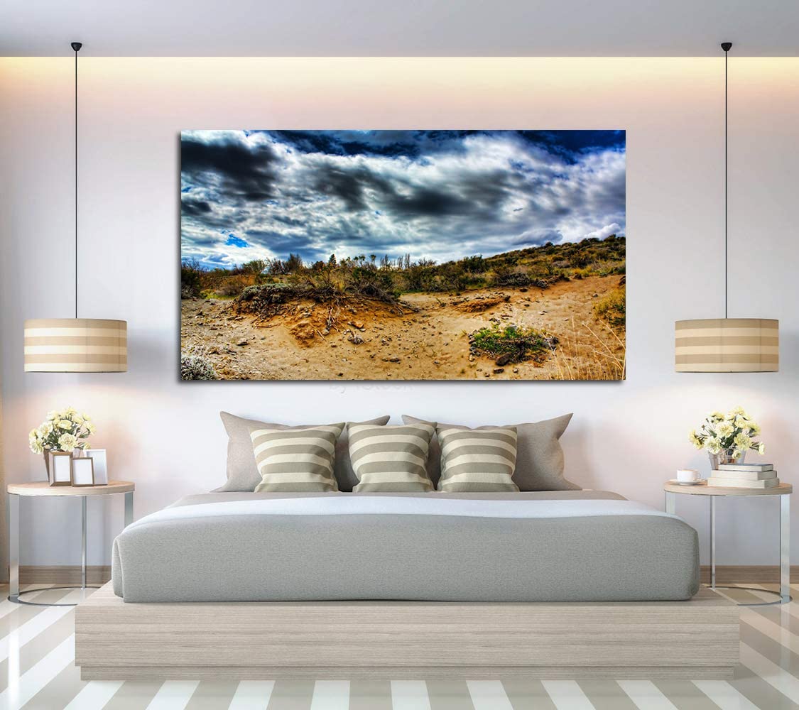 Barren Hill Canvas Art - Framed Landscape Painting for Wall Decor - Ready to Hang for Home, Office, Bedroom - Perfect for Living Room & Dining Room Decoration