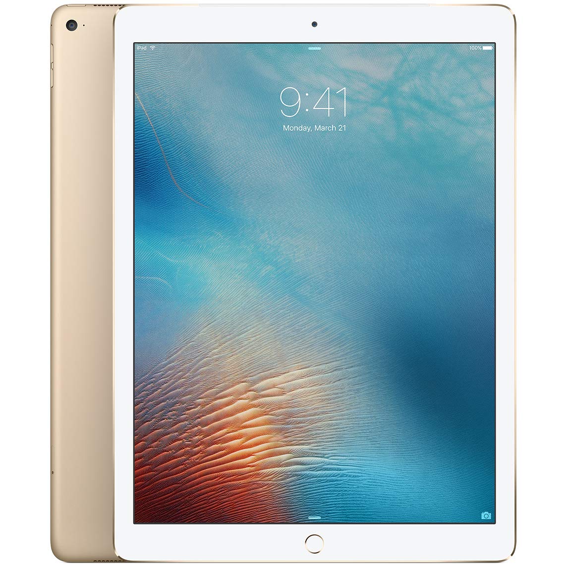 Refurbished Apple iPad Pro 12.9-inch (1st Generation) 128GB WiFi + Cellular - Gold - Unlocked for Work, School & Creative Projects