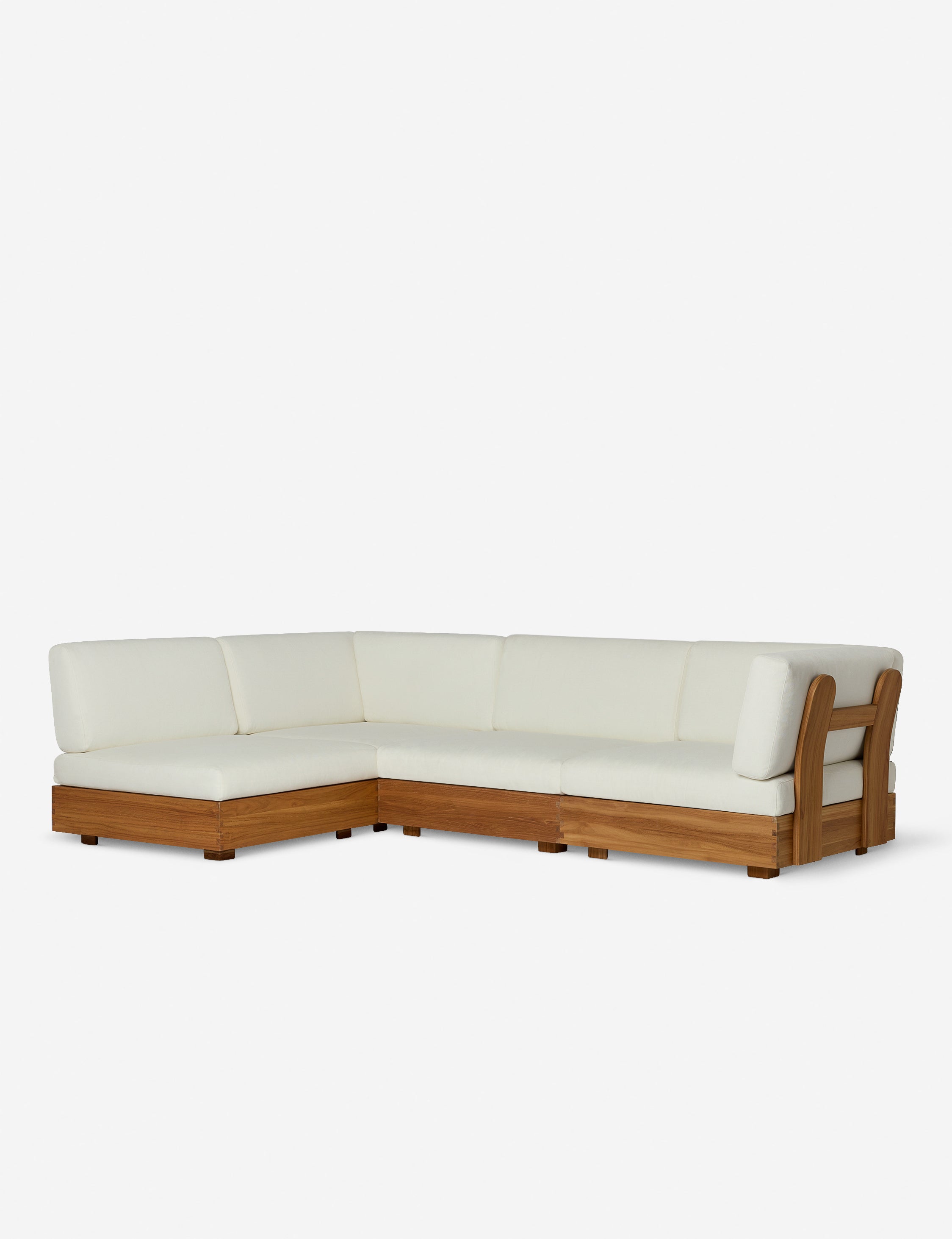 Abbot Outdoor Modular Chaise Sectional Sofa by Sarah Sherman Samuel - Water-Resistant Patio Furniture Set for Poolside, Backyard & Garden Lounge
