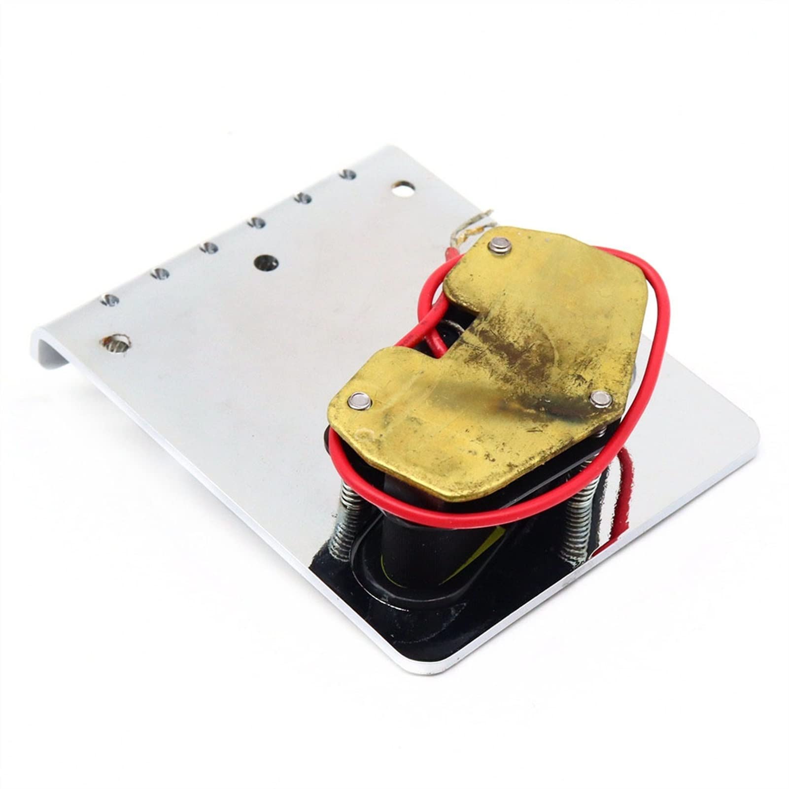 6-Saddle Electric Guitar Bridge with Pickup - Chrome Replacement Bridge for TL Guitar | Perfect for Guitar Upgrades & Repairs