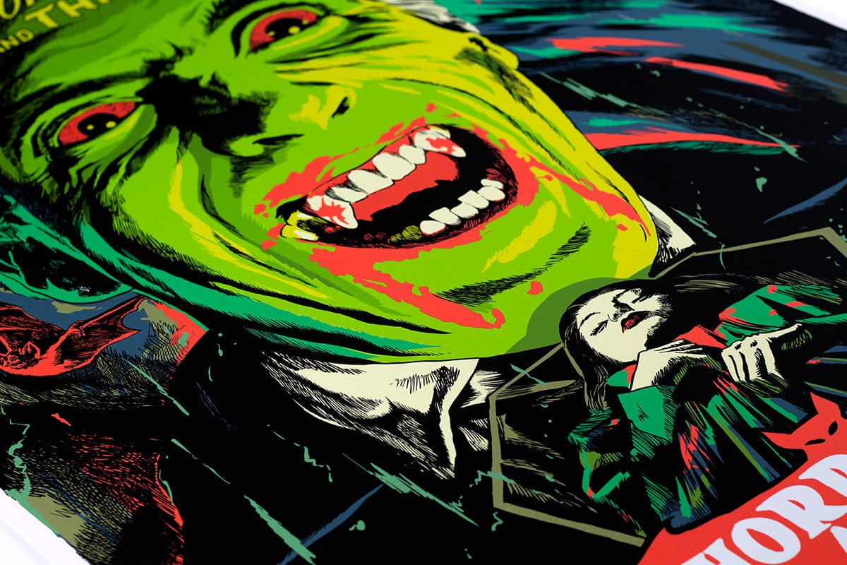 Horror of Dracula Movie Poster - Classic Vampire Film Wall Art for Home Theater, Gothic Decor & Halloween Party Decoration