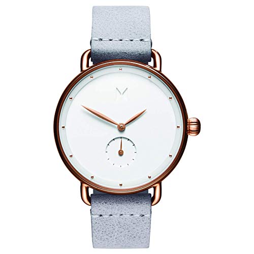 MVMT Bloom Watches for Women - 36MM Minimalist Analog Watch with Leather Strap | Elegant Everyday & Office Wear Accessory