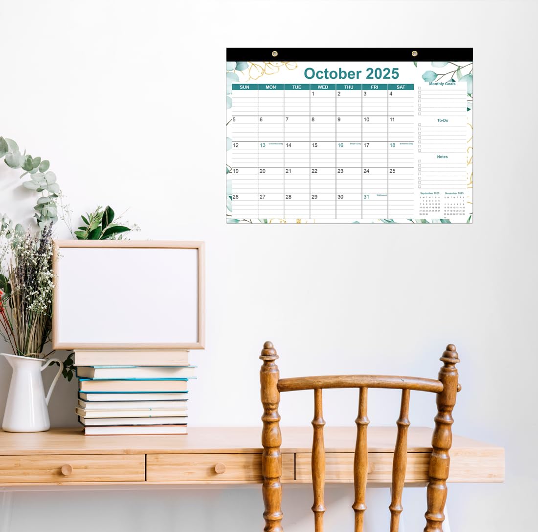 2025-2026 18-Month Desk Calendar | July 2025 - December 2026 | Thick Paper 17