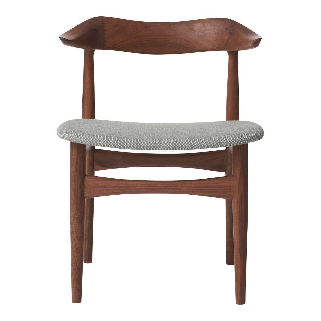 Knud Farch Cow Horn Chair Seat - Upholstered Warm Nordic Style for Living Room, Bedroom & Office Decor