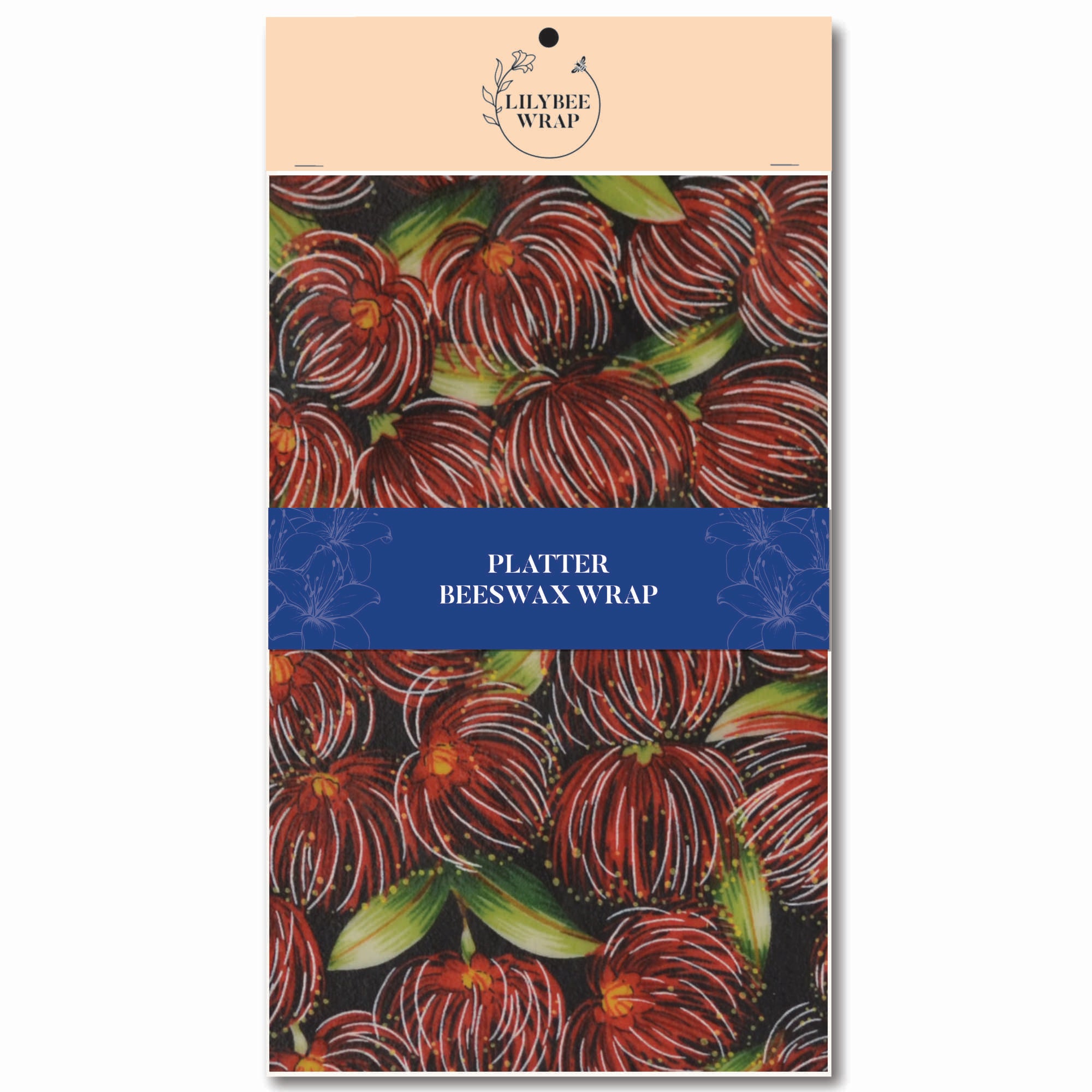 Eco-Friendly Beeswax Food Wraps - Pohutukawa Perfect Core Collection | Reusable Sustainable Food Storage for Sandwiches, Fruits & Leftovers | Plastic-Free Kitchen Essentials