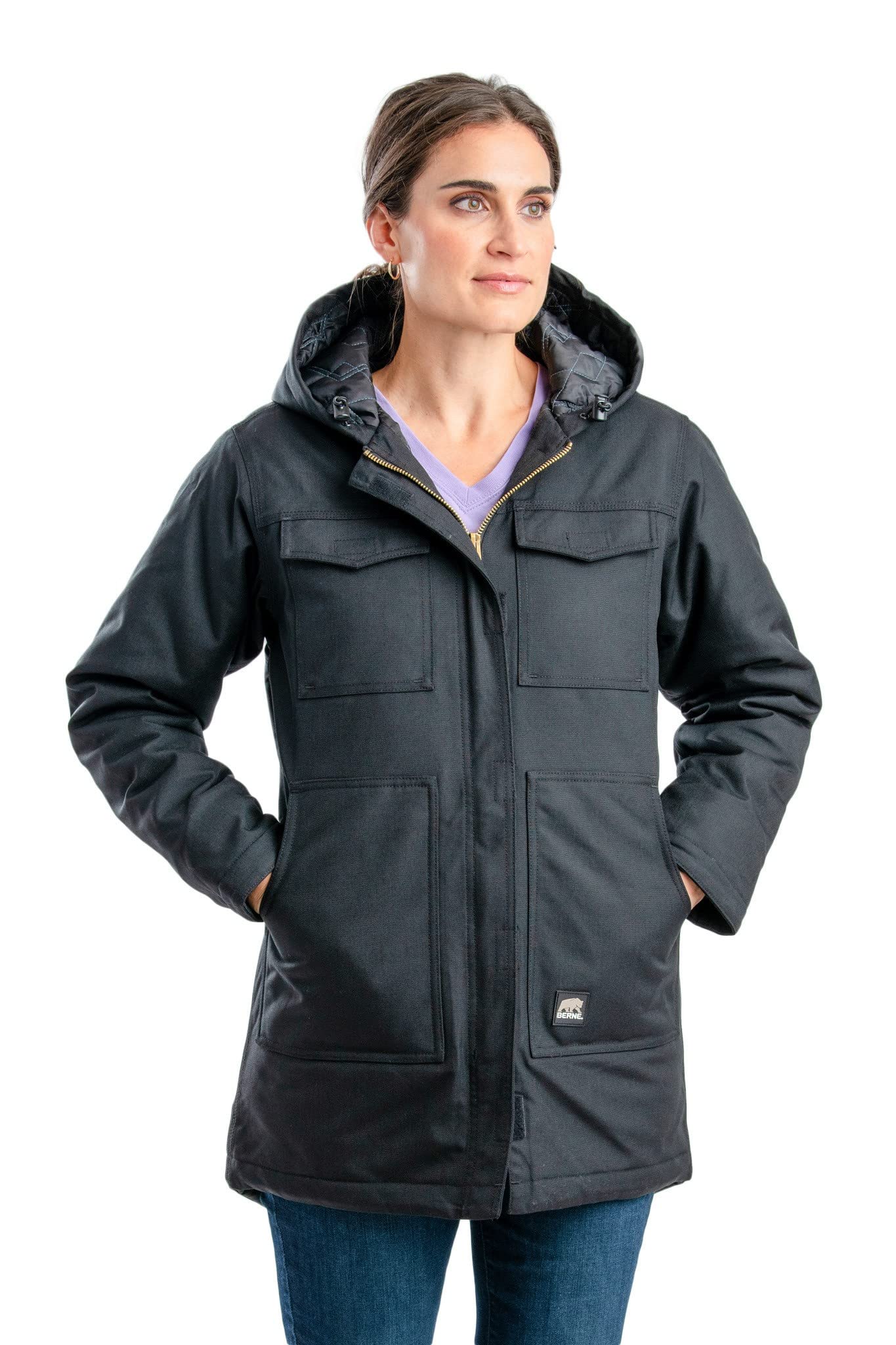 Berne Women's Icecap Insulated Winter Parka - Waterproof Cold Weather Coat for Skiing, Snowboarding & Outdoor Activities