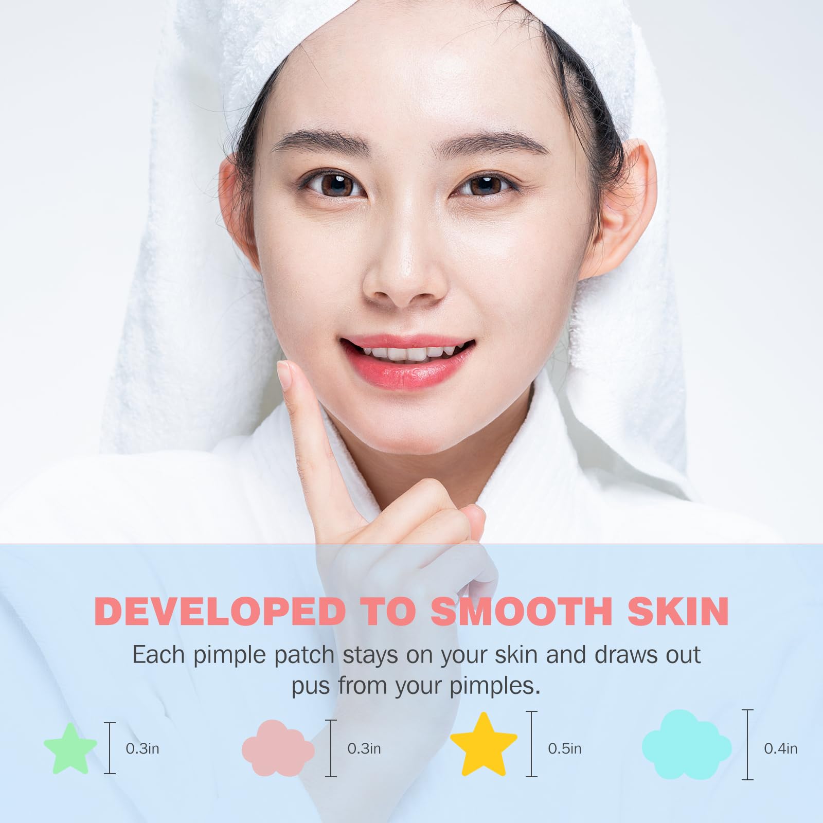 280PCS Hydrocolloid Acne Patches for Face - Star Shaped Pimple Patches to Cover Zits & Blemishes | Gentle Facial Skin Care Treatment for Overnight Spot Healing | Perfect for Teens & Adults with Acne-Prone Skin