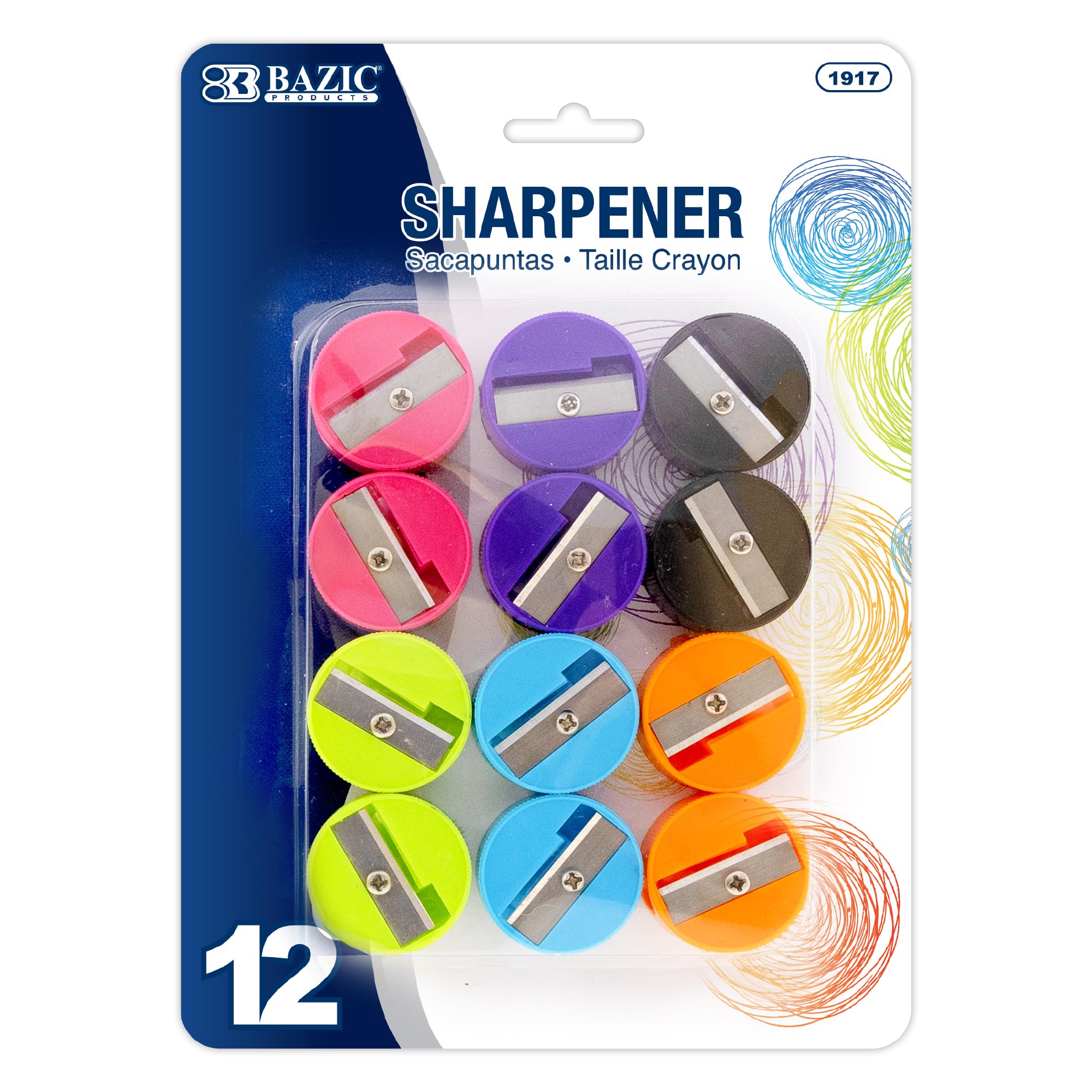 BAZIC Single Hole Pencil Sharpener - Round Blade Sharpener for Standard Pencils & Crayons (288 Pack) - Perfect for School, Office & Art Supplies