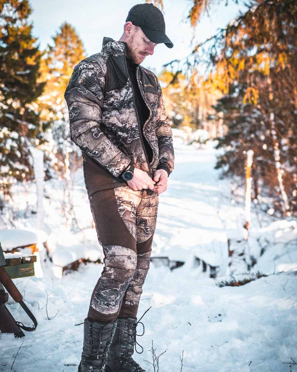 Deerhunter Excape Quilted Jacket - Lightweight Water-Resistant Outdoor Jacket for Men | Perfect for Hiking, Camping & Winter Adventures