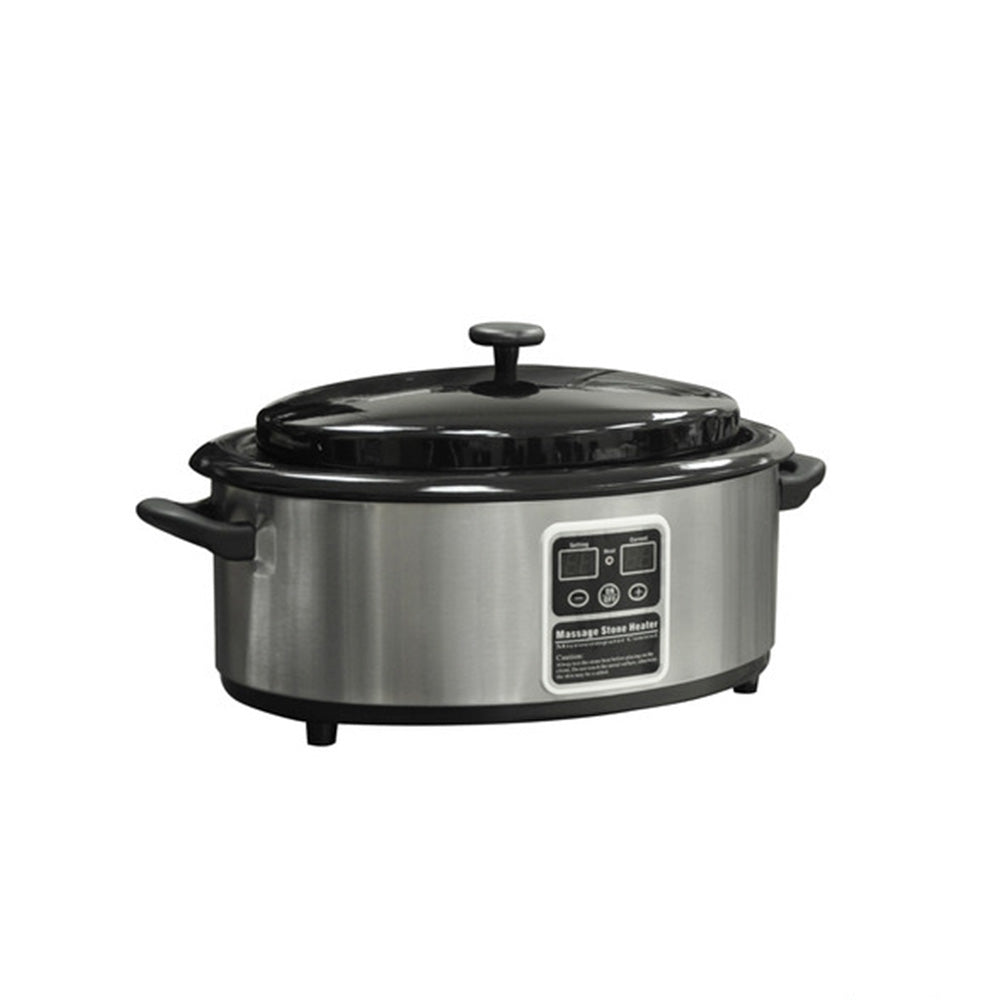 6Qt Professional Massage Stone Warmer with Adjustable Temperature - Perfect for Hot Stone Massage Therapy and Spa Relaxation at Home