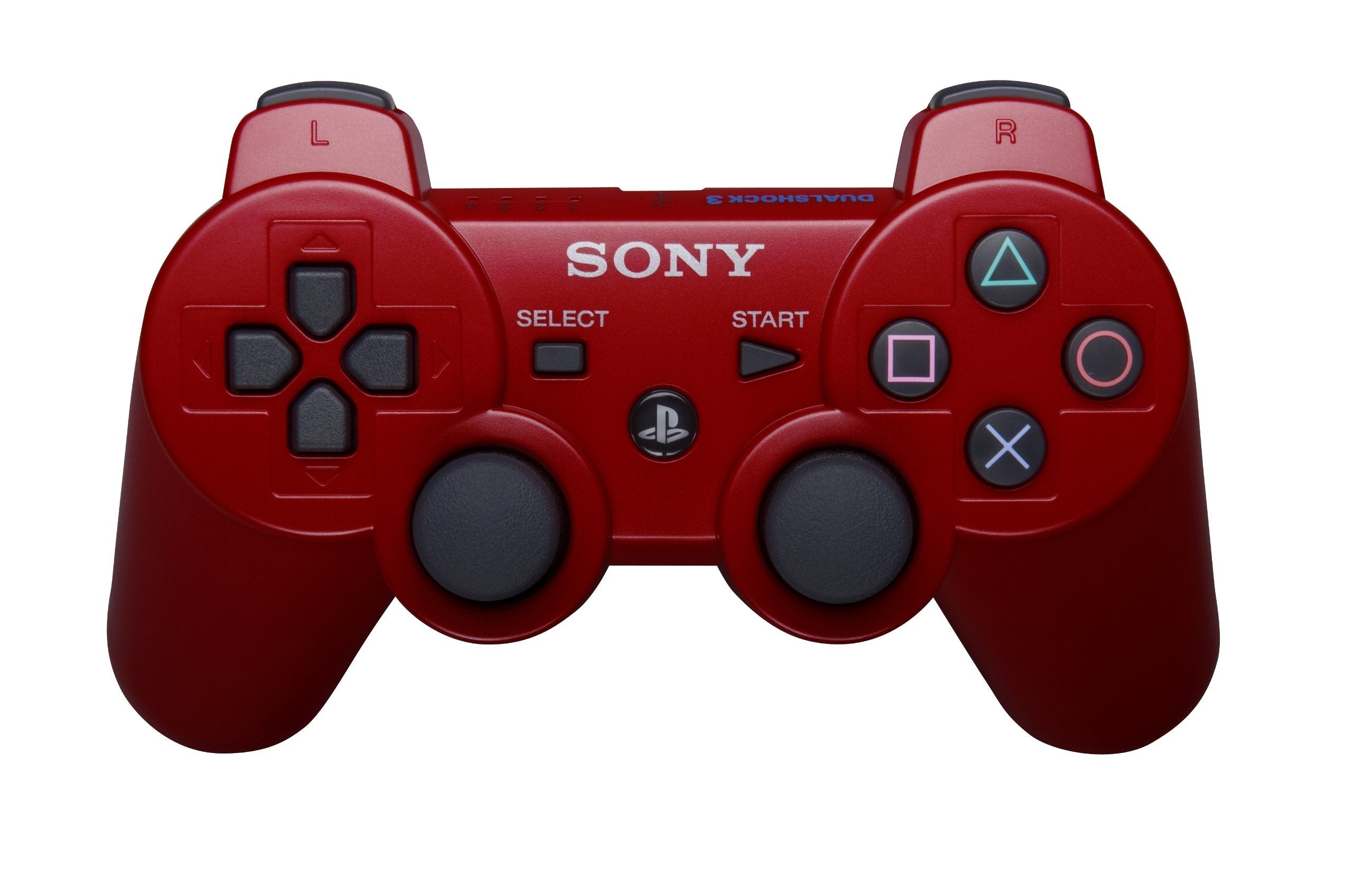 Original PlayStation 3 DualShock 3 Wireless Controller - Red | Compatible with PS3 Console | Ergonomic Design for Comfortable Gaming | Perfect for Action, Sports & Adventure Games