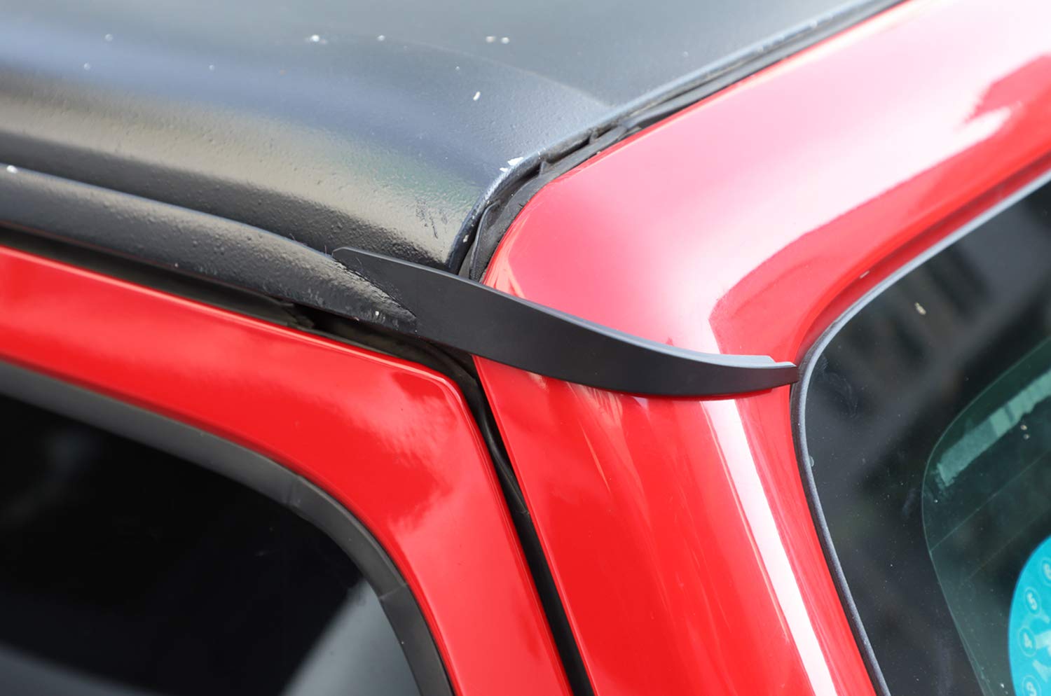 2011-2017 Jeep Wrangler JK JKU Unlimited Sahara Rubicon Water Rain Gutter Extensions - Hard-Top Exterior Accessories for Off-Road & Rain Protection