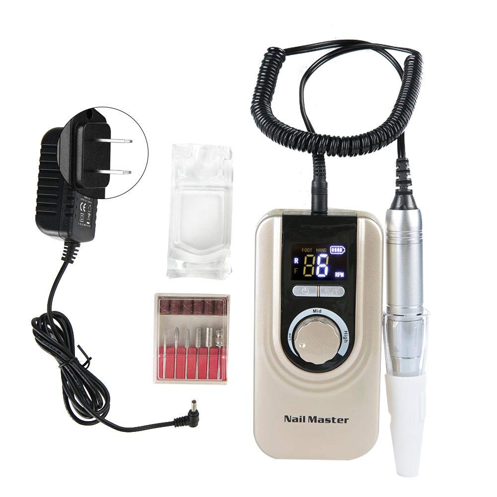 Taidda Professional 35000 RPM Electric Nail Drill Machine - Portable & Rechargeable Manicure Pedicure Kit for Salon & Home Use | Perfect for Nail Art, Acrylics & Gel Polish Removal