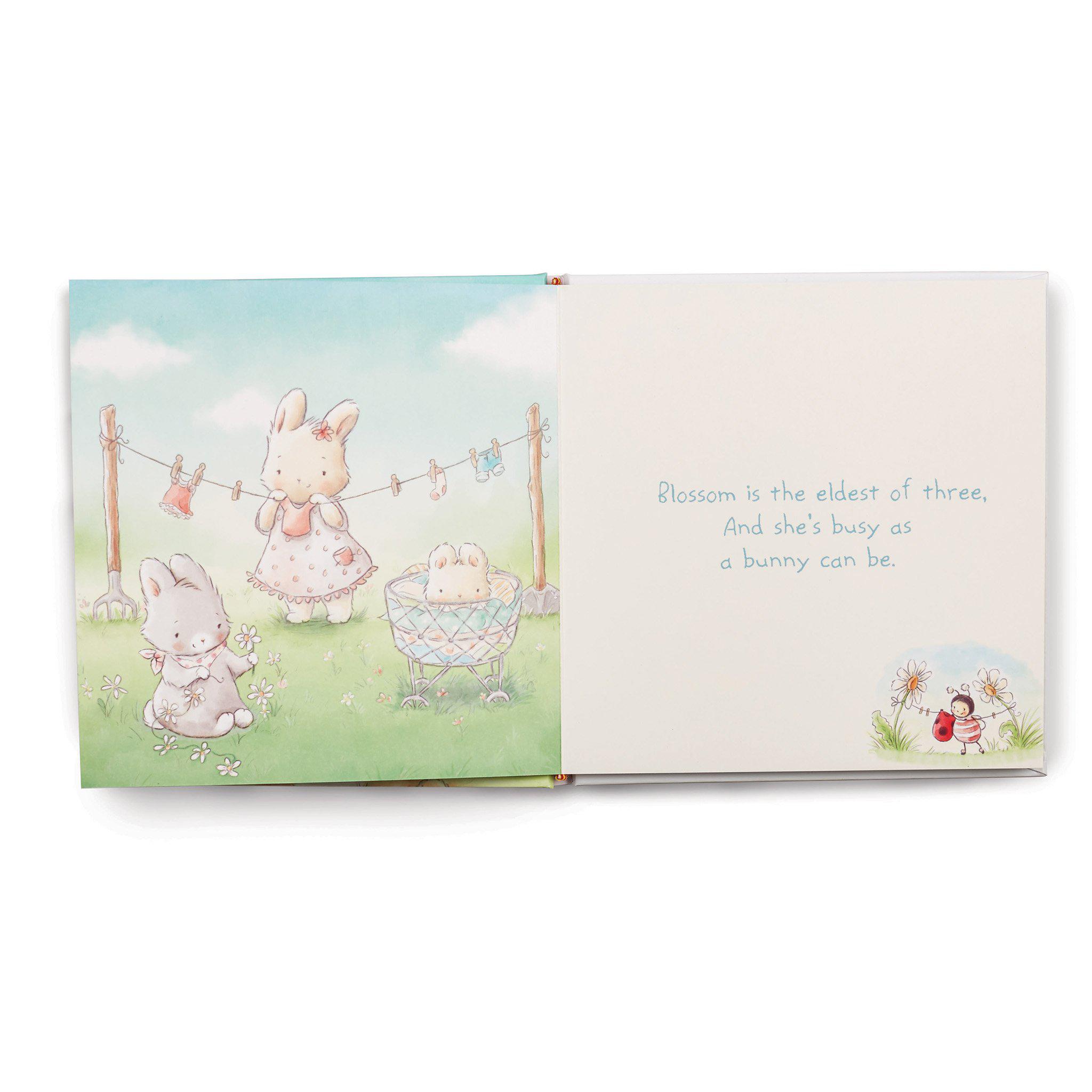 Blossom Bunny Dress Gift Set for Girls - Cute Floral Bunny Outfit with Matching Accessories - Perfect for Easter, Birthday Parties & Special Occasions