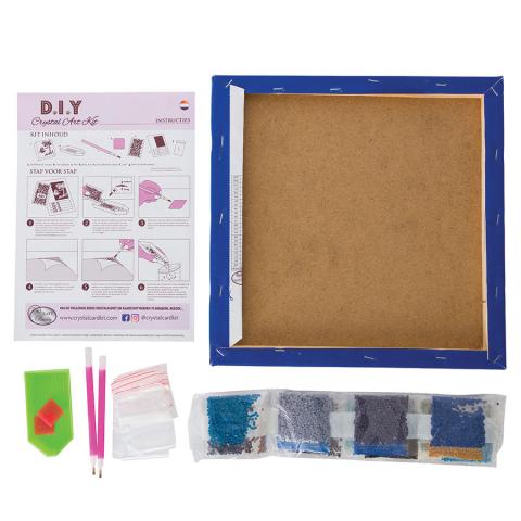 Crystal Art The Princess and The Unicorn Medium Diamond Painting Kit for Kids - DIY 5D Diamond Cross Stitch Art for Home Decor, Birthday Gifts & Relaxation Therapy