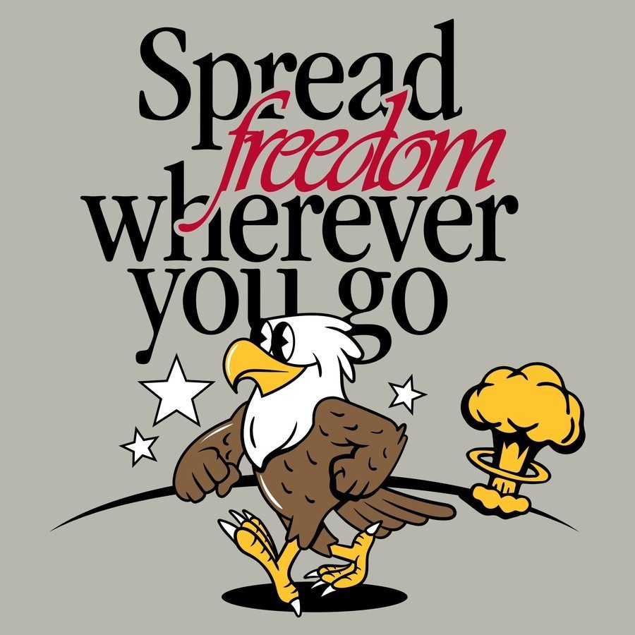 Spreading Freedom Graphic T-Shirt - Patriotic American Flag Design - Comfortable Cotton Tee for Men & Women - Perfect for 4th of July, Veterans Day & Political Events