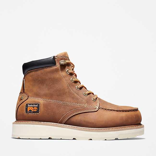 Men's Gridworks 6 Waterproof Steel Toe Work Boots - Heavy Duty Safety Shoes for Construction, Hiking & Outdoor Work - Slip Resistant & Comfortable Work Footwear