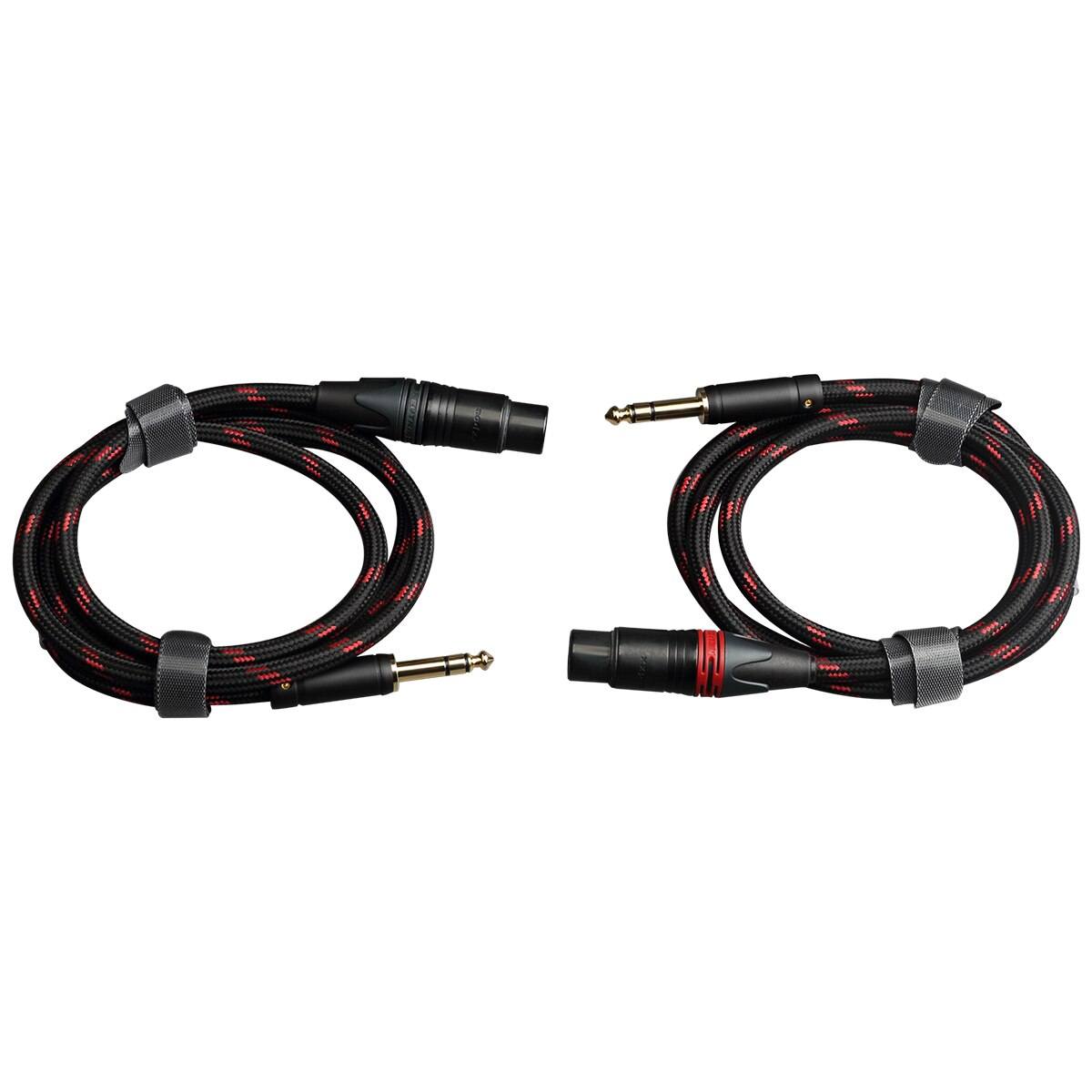 TOPPING TCT3 6.35mm TRS to 3 Pin Female XLR Balanced Audio Cable - High-Quality OCC Copper Wire for Professional Studio Equipment, DJ Mixers, and Live Sound Systems (Pair)