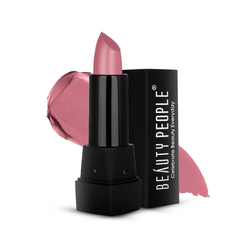 Beauty People Pure Matte Lipstick - Long Lasting, Highly Pigmented, Vegan & Cruelty-Free (Shade 117) - Perfect for Everyday Wear, Parties & Special Occasions