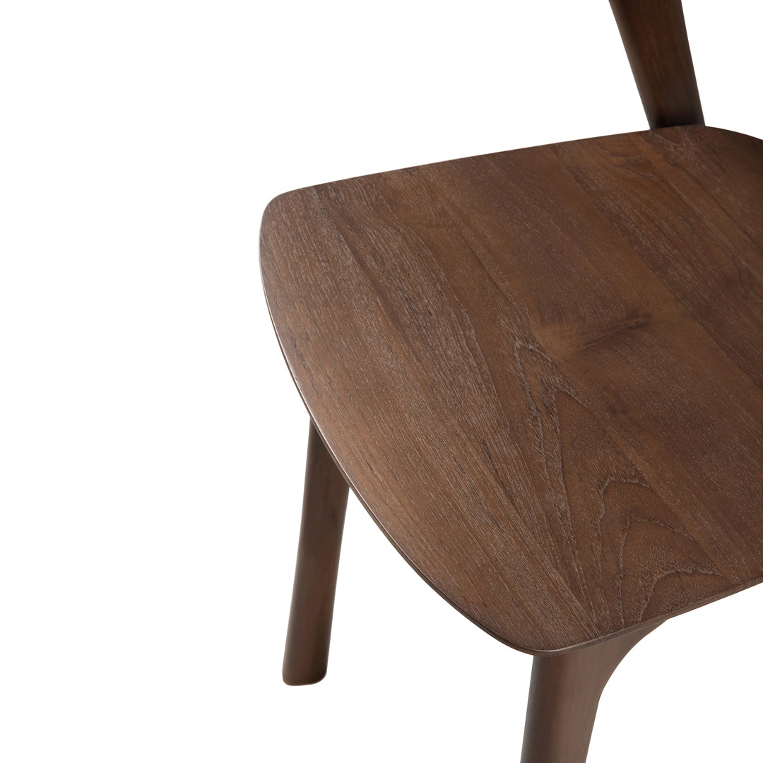 Modern Bok Dining Chair - Sturdy Wooden Kitchen Chair with Comfortable Cushion - Perfect for Dining Room, Breakfast Nook, or Home Office