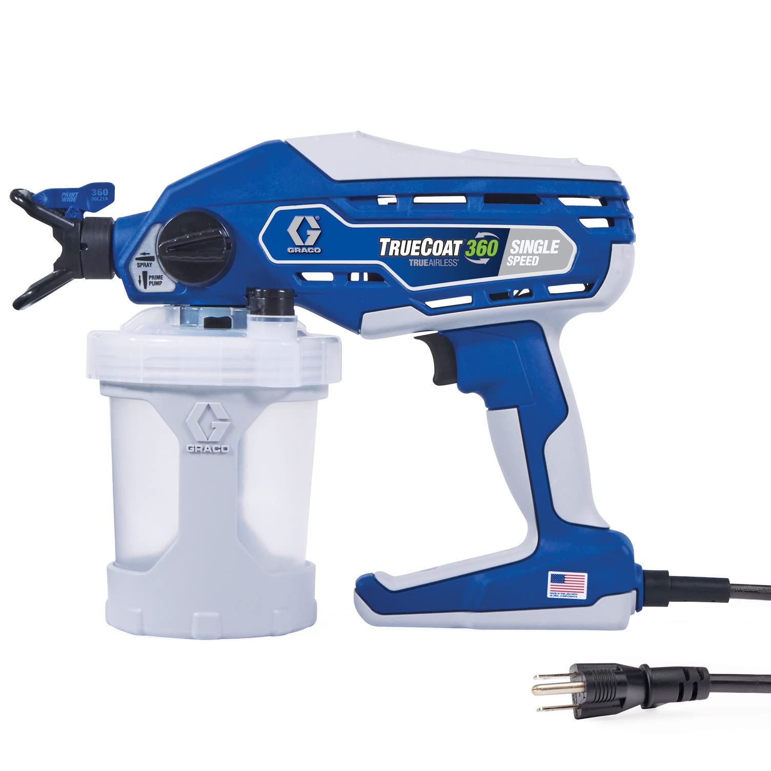 Graco 26D280 TrueCoat 360 Single Speed Paint Sprayer - Professional Airless Paint Sprayer for Walls, Ceilings & Furniture - Perfect for Home DIY & Professional Painting Projects