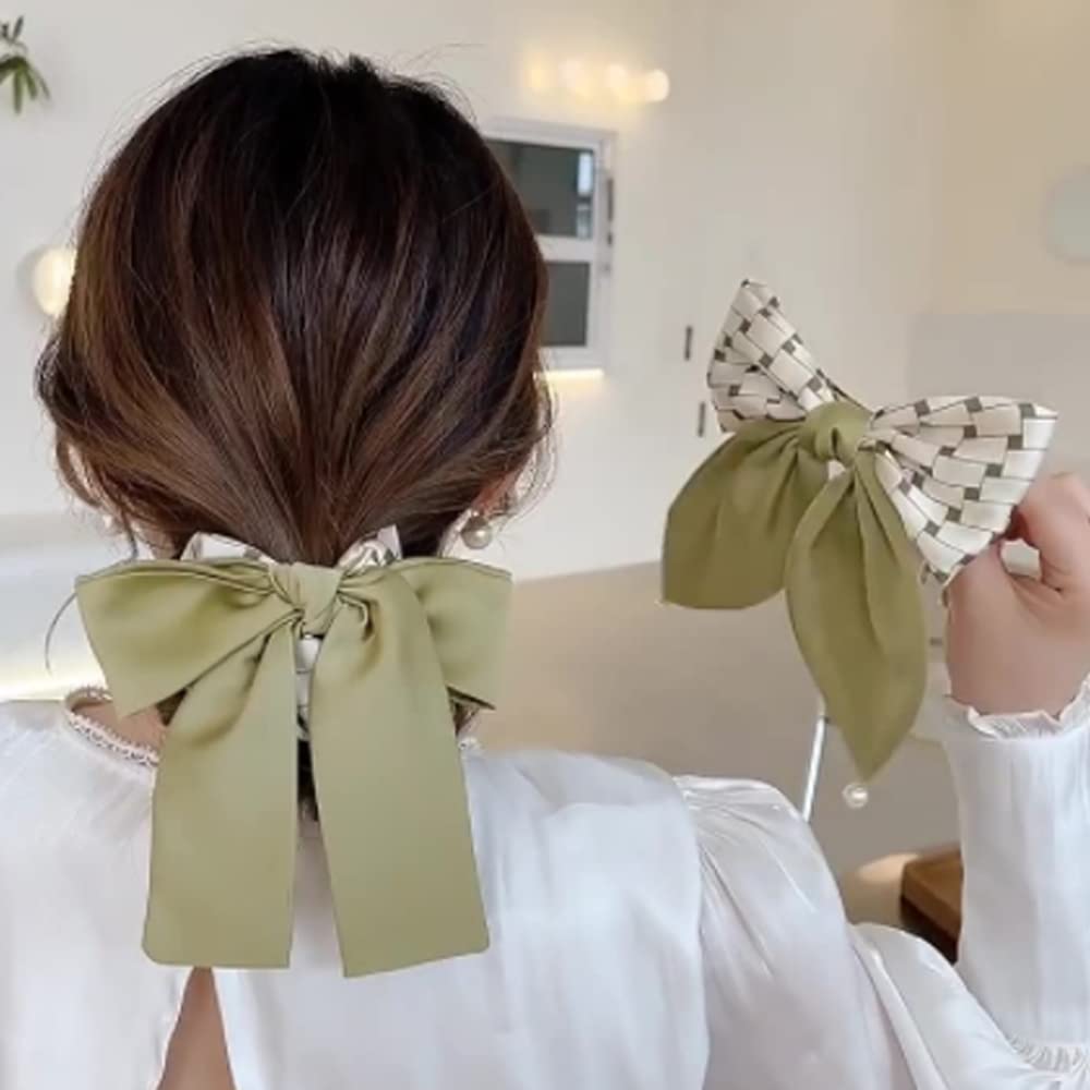 Elegant Bow Hair Clips for Women & Girls - Barrettes Hairpins & Hair Ties - Perfect for School, Parties, Weddings & Everyday Styling