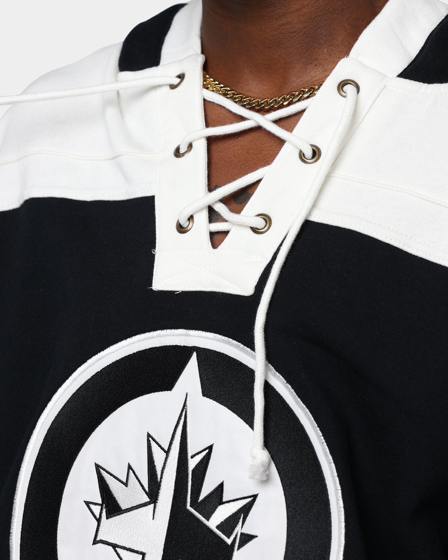 47 Brand Winnipeg Jets Superior Lacer Hoodie - Jet Black NHL Hockey Fan Apparel for Men & Women - Perfect for Game Day & Outdoor Activities