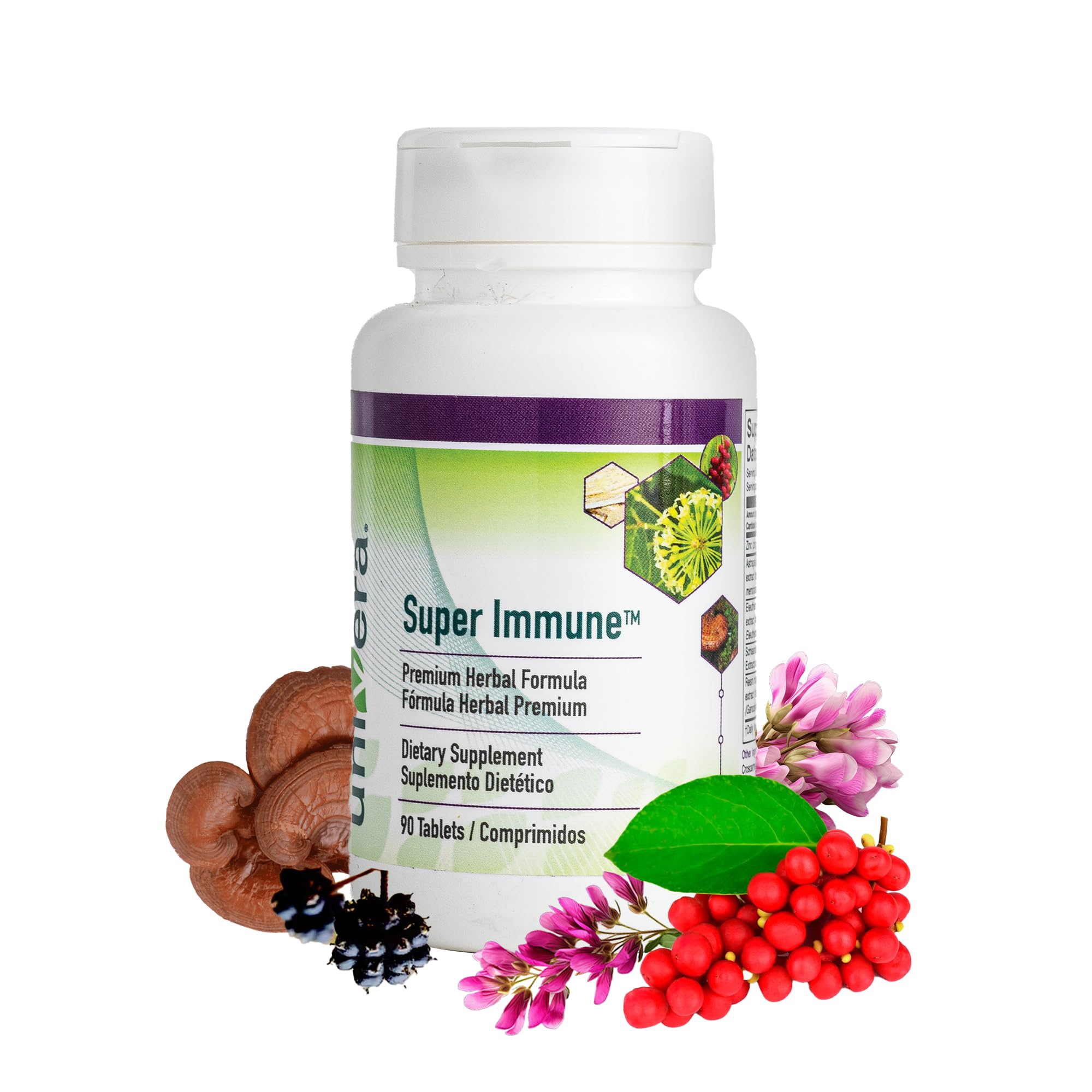 Univera Super Immune Booster - Premium Herbal Supplement with Reishi Mushroom, Astragalus, Schisandra & Eleuthero Extract - 90 Tablets for Immune Support - Ideal for Daily Wellness & Seasonal Defense