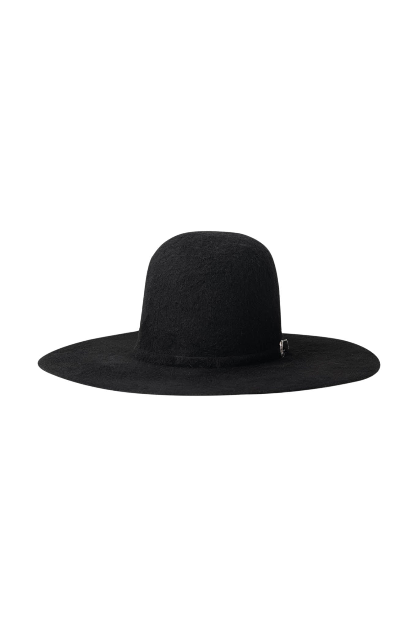 Rock'em 8X Black Grizzly Fur Open Crown Felt Cowboy Hat for Men - Western Rodeo, Ranch Work & Outdoor Adventures