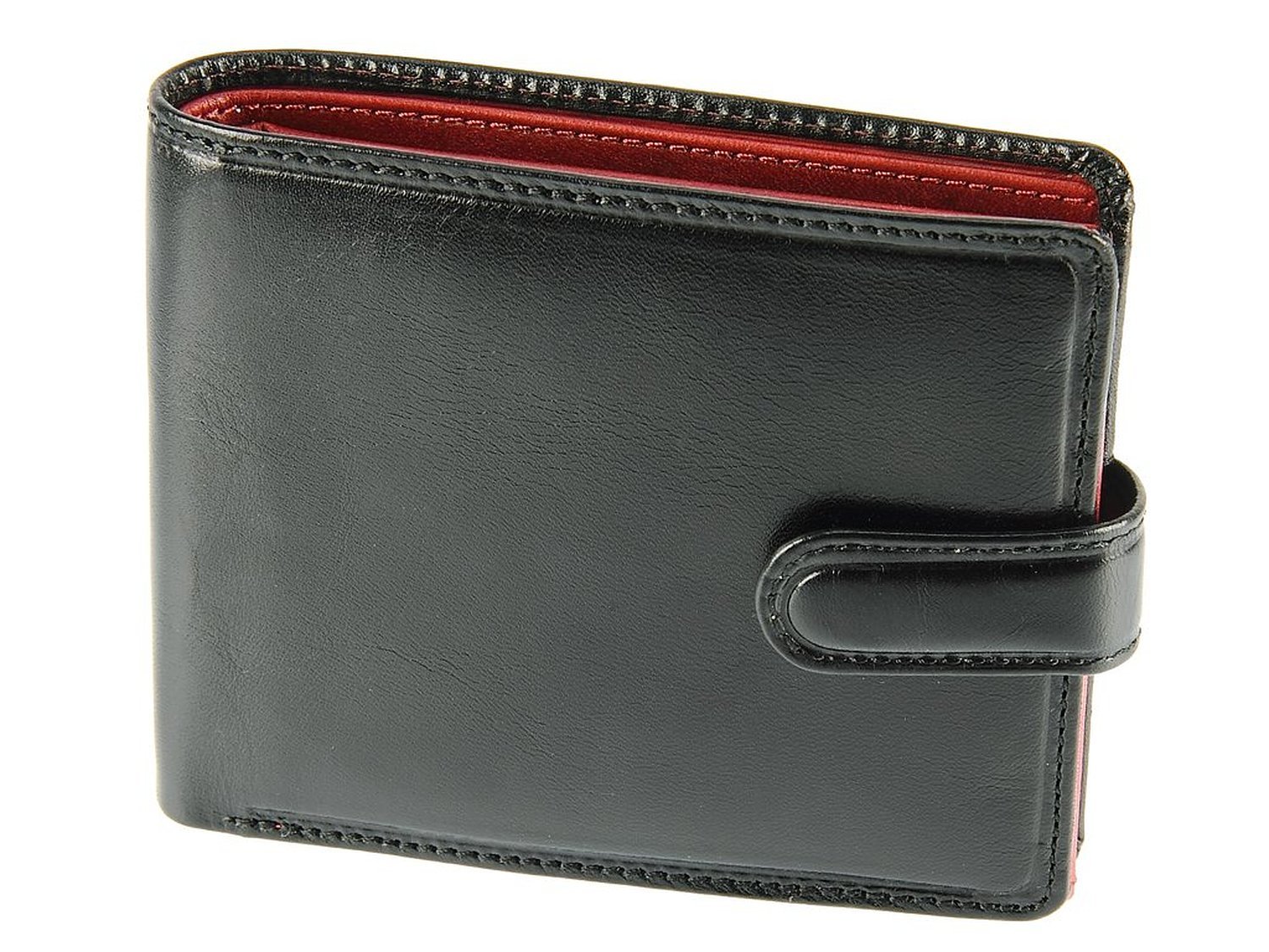 Visconti TR-35 Classic Tri-Fold Leather Wallet with ID Window & Coin Pocket - Black | Slim RFID Blocking Bifold Wallet for Men, Perfect for Everyday Carry & Business Use