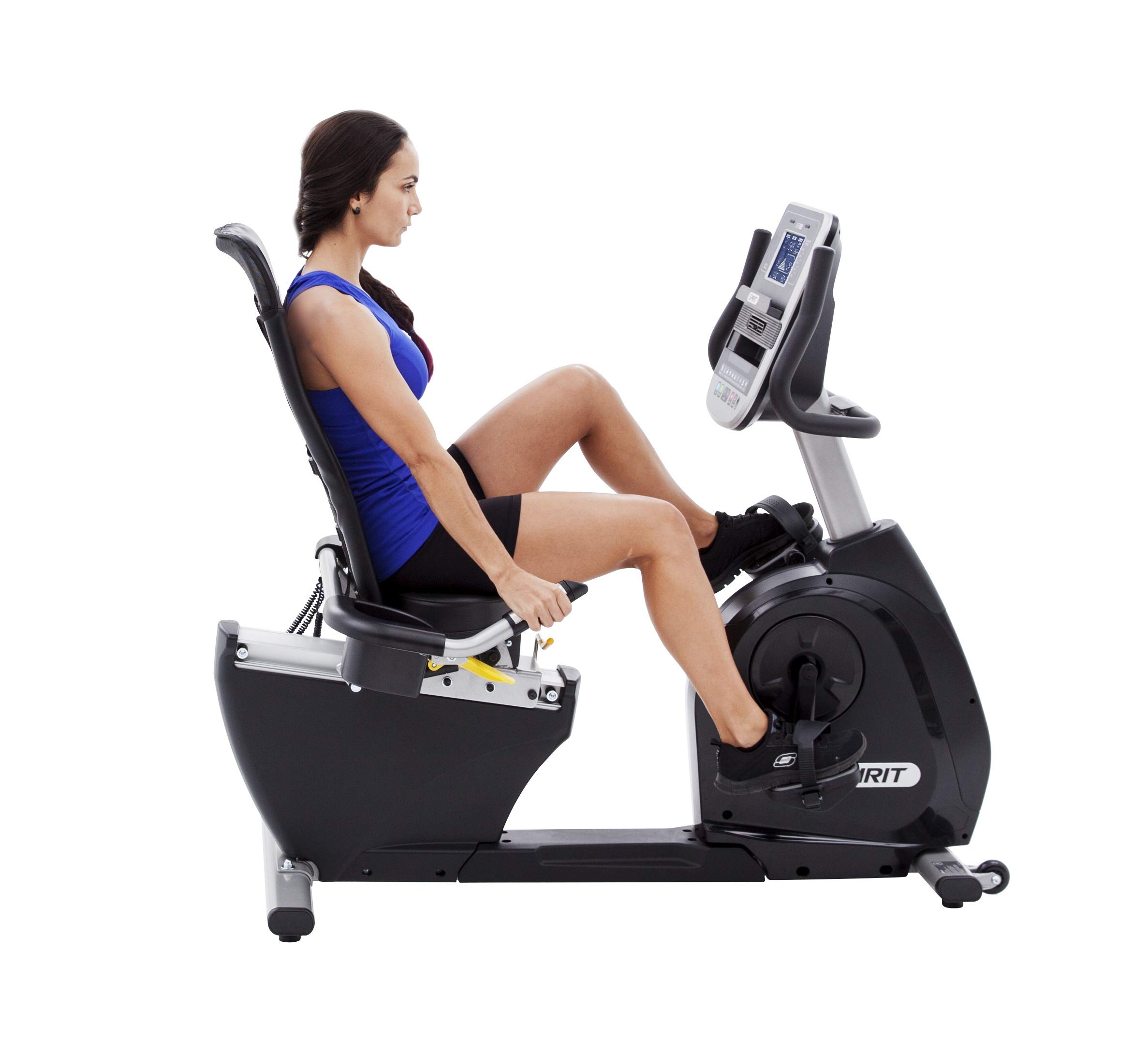 Spirit Fitness XBR95 Recumbent Exercise Bike for Home Gym - Low-Impact Cardio Workout for Seniors & Rehabilitation