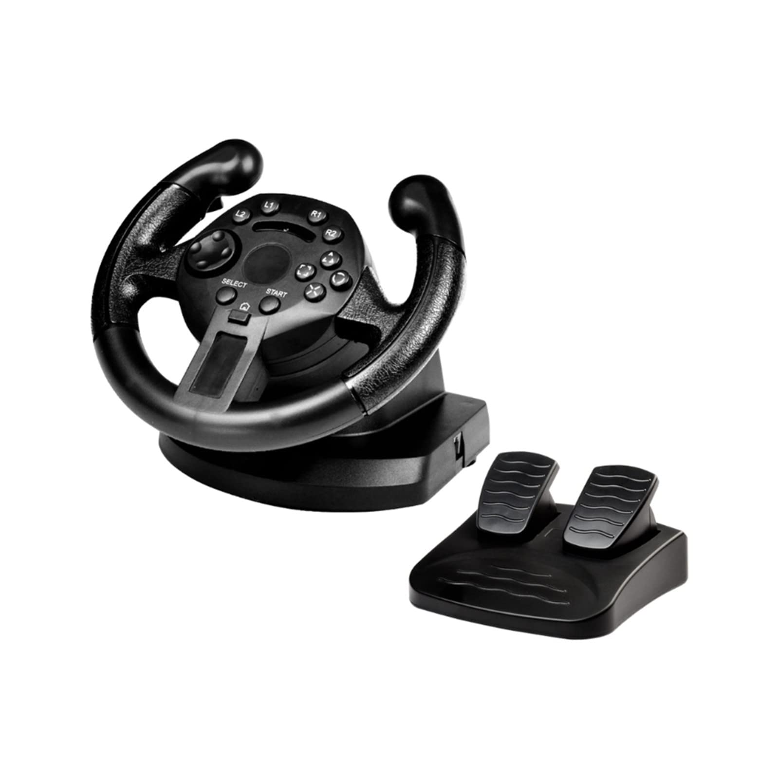 HXHN Racing Steering Wheel for PS3 & PC - Vibration Game Controller with Joysticks - Perfect for Racing Games & Simulation Driving (Compatible with Gran Turismo, Forza, F1)