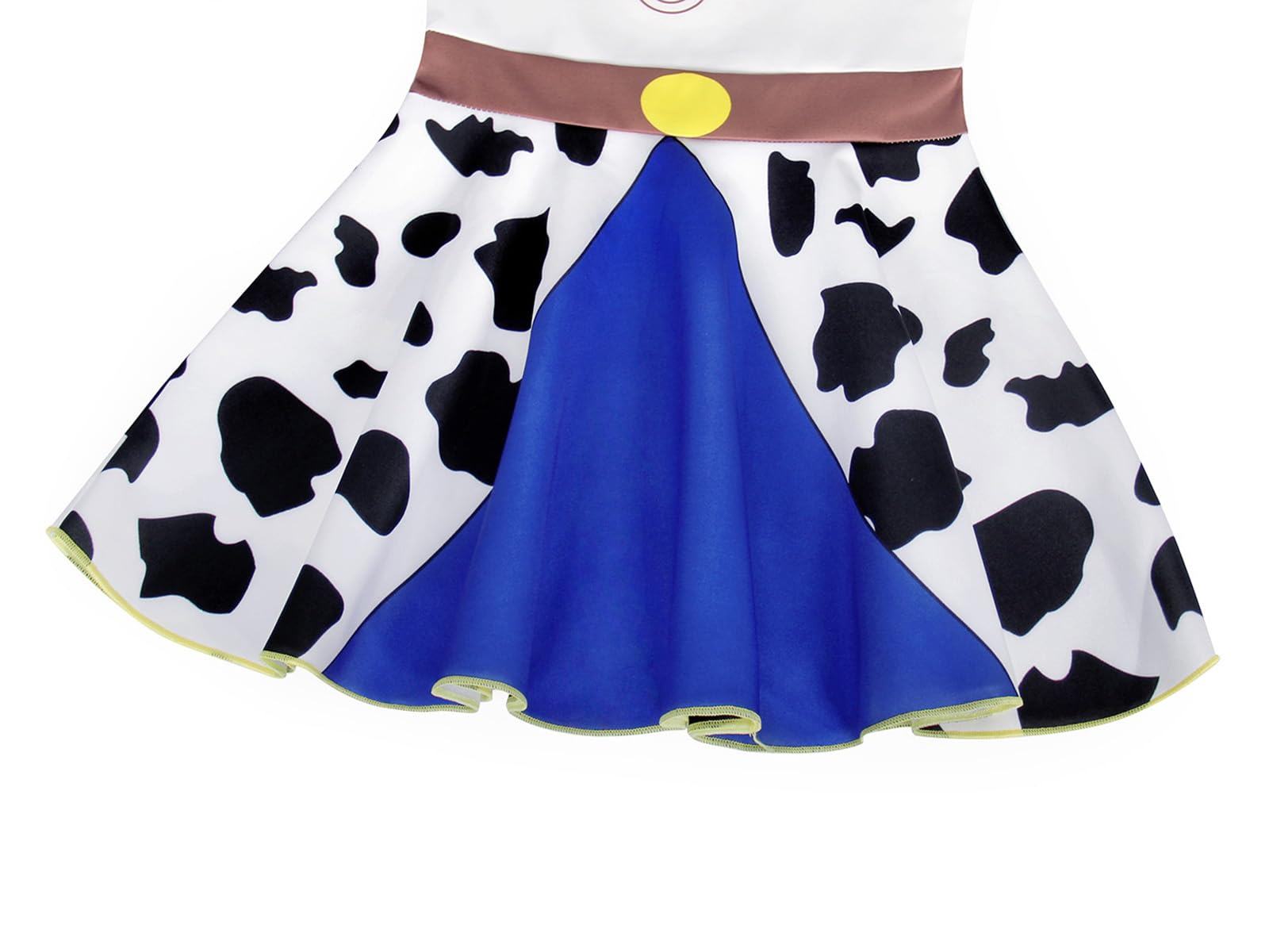 HenzWorld Jessie Cowgirl Costume for Girls - Play Dress Up Outfits, Princess Dresses for Birthday Party & Cosplay - Perfect for Halloween, Theme Parties & Role Playing Games